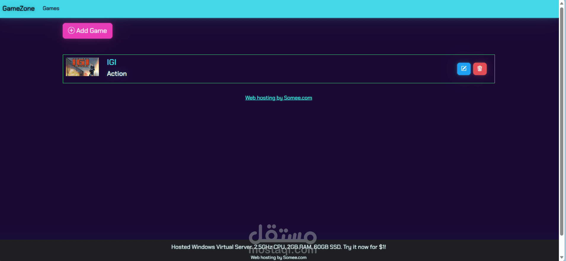 مشروع برمجه موقع باستخدام دوت نت