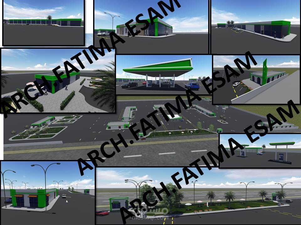 تصميم محطة وقود فئة(أ) في السعودية