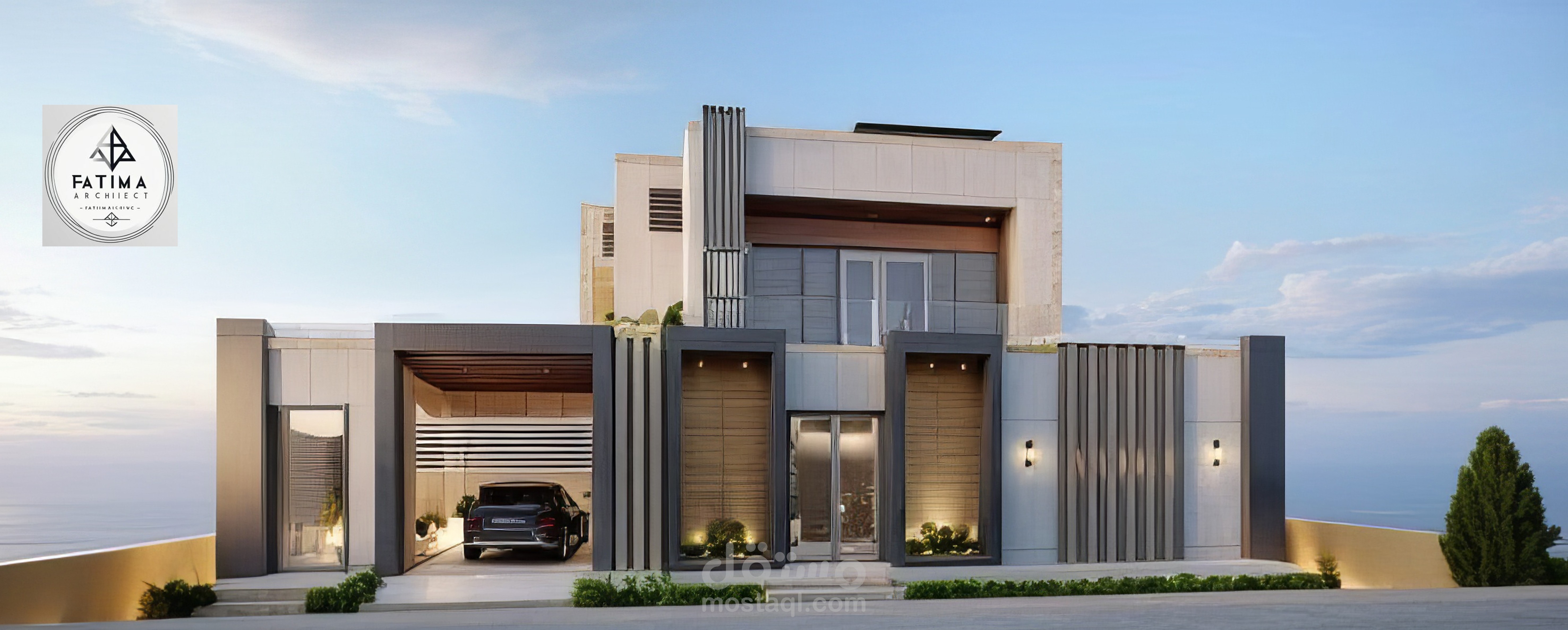 تصميم فيلا  في السعودية تصميم متكامل