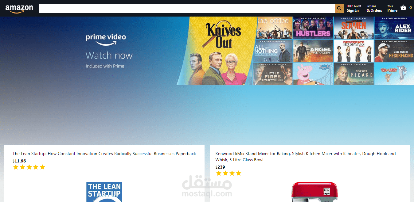 نسخة عن موقع أمازون - Amazon clone