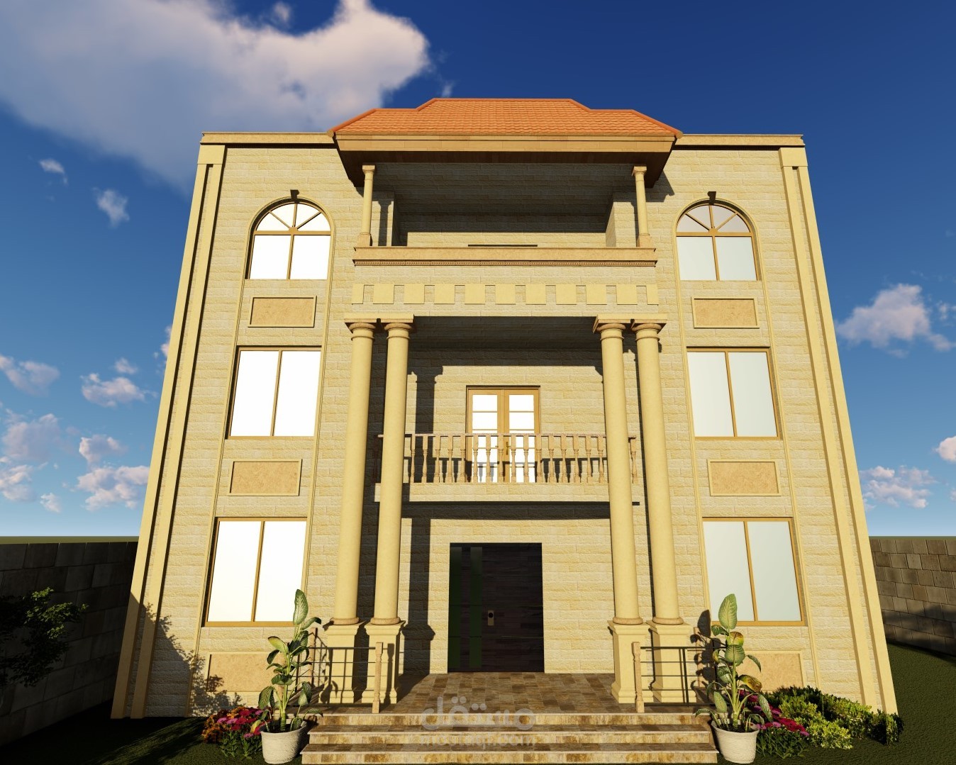 تصميم منزل (3 طوابق)