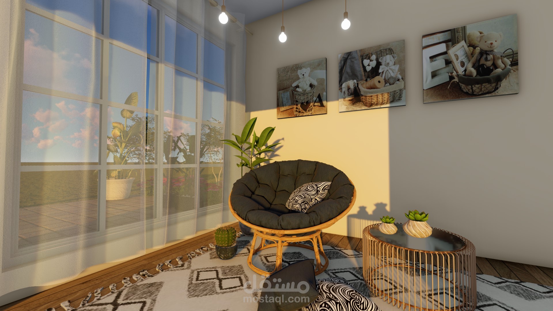 تصميم ركن للقراءة