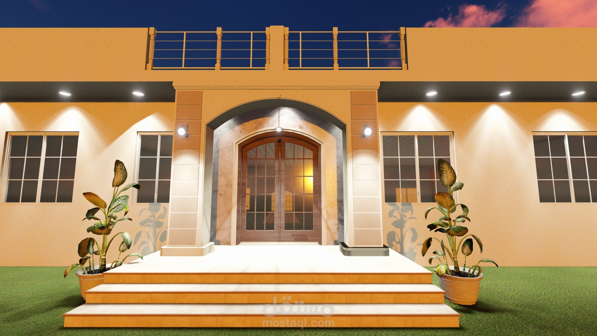 تصميم مدخل رئيسي لبيت سكني