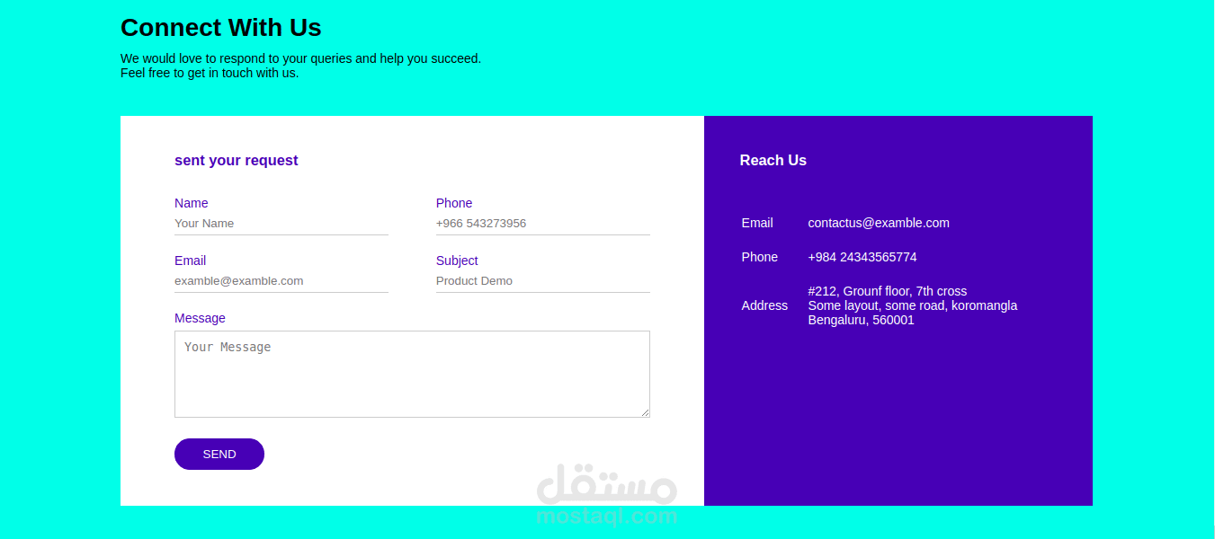 صفحة تواصل معنى