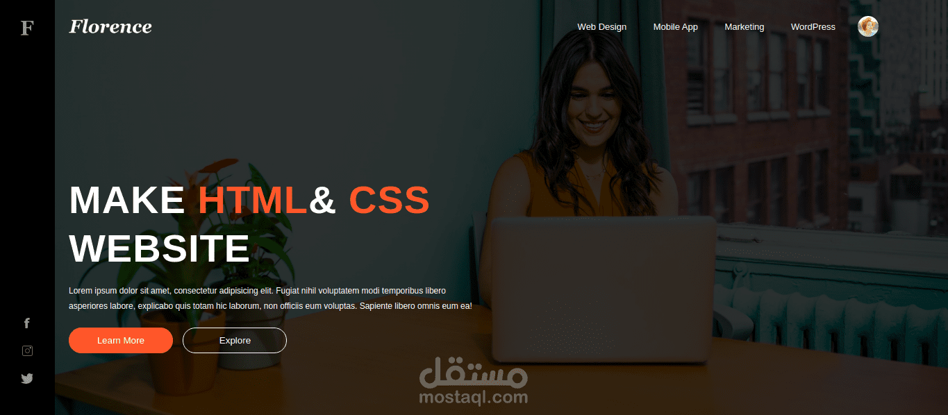MAKE HTML& CSS WEBSITE