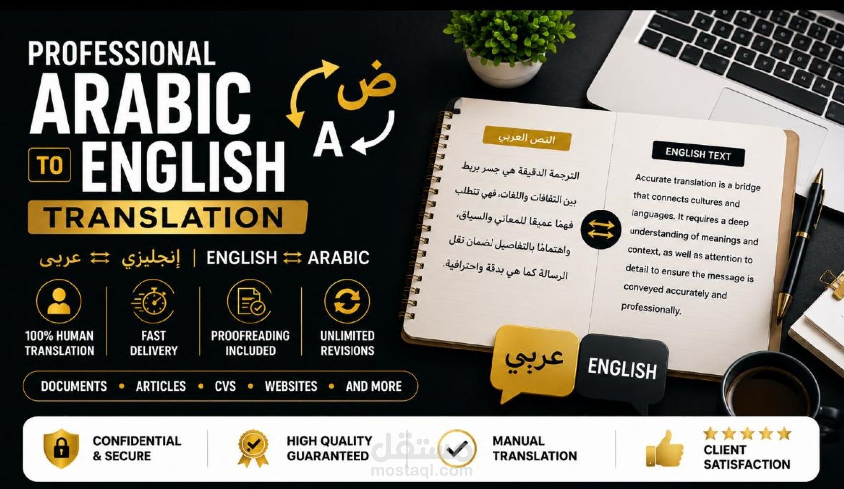 Translating an Arabic file to English