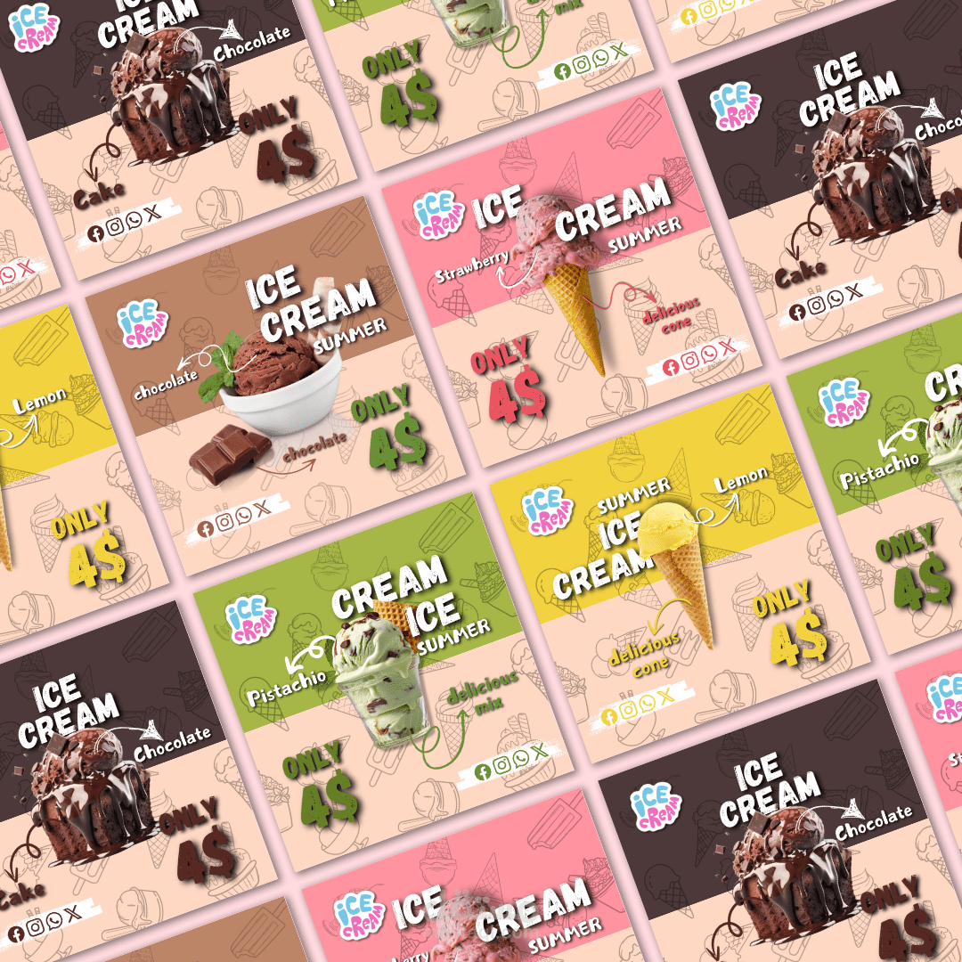 Social Media Design | Ice Cream Shop
