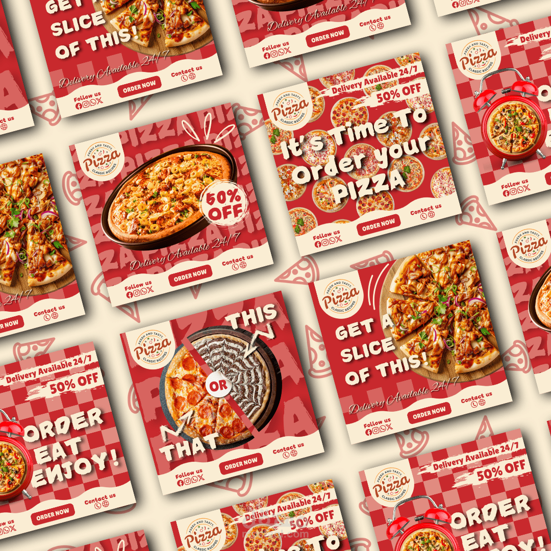 Social Media Designs | Pizza Restaurant