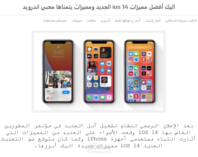 مقالة تقنية