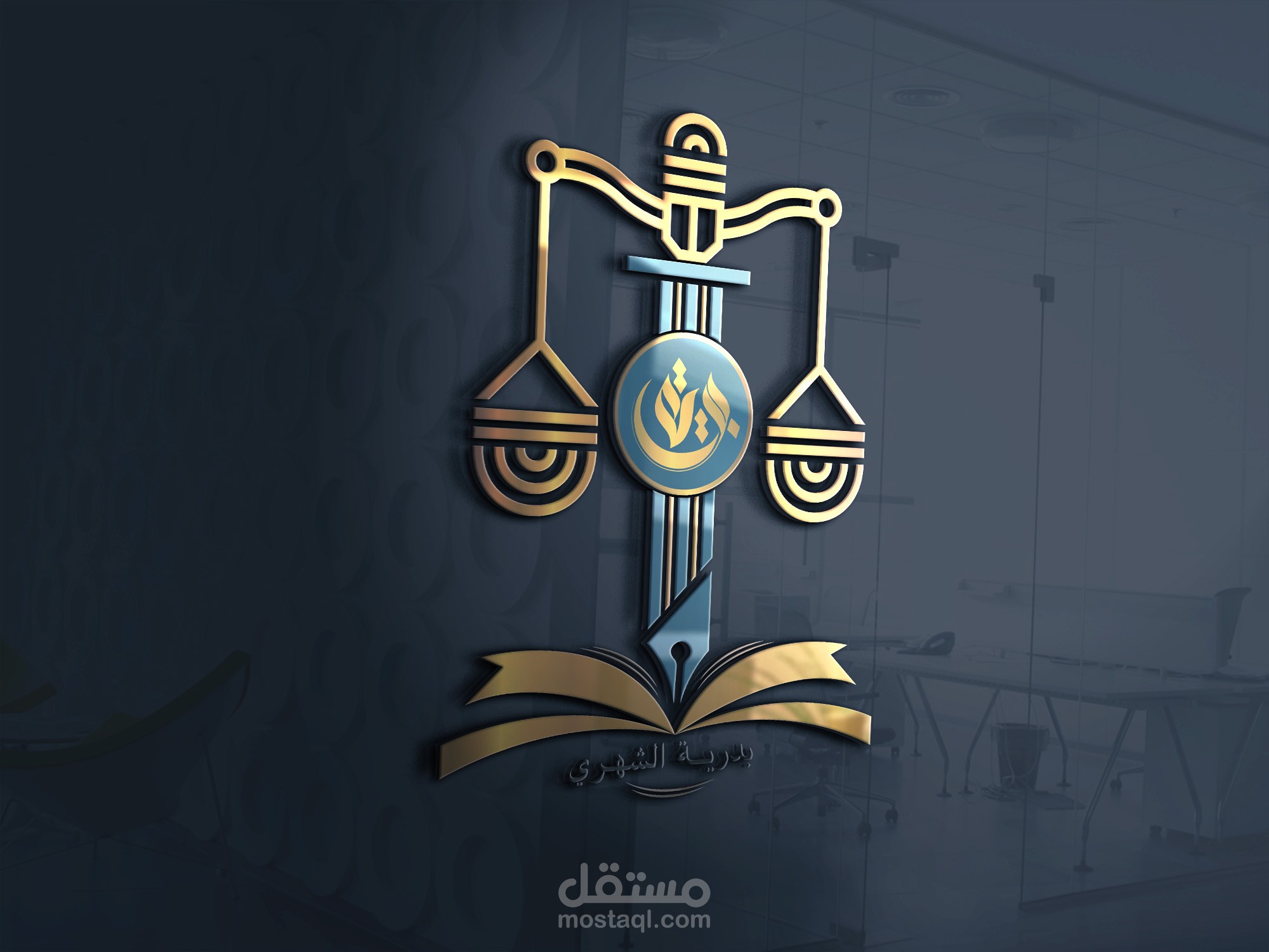 شعار مكتب محاماة "بدرية الشهرى"