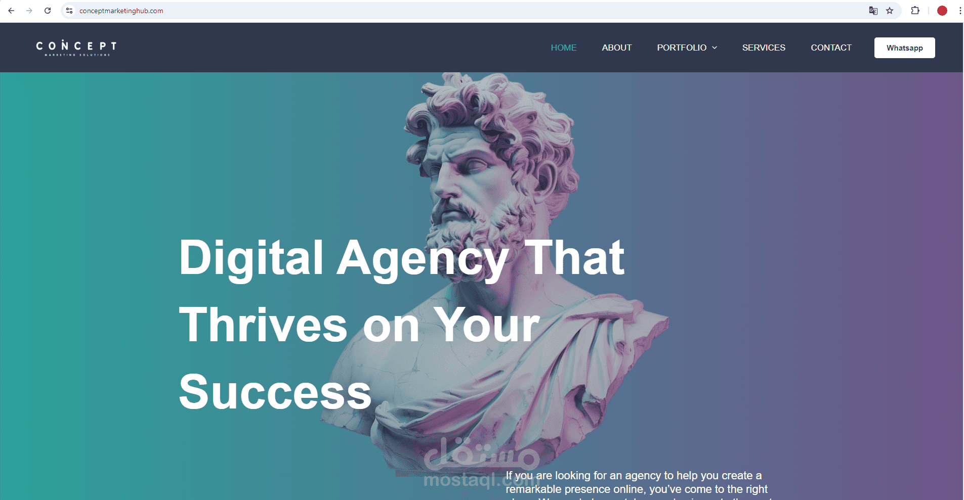 Concept marketing solution webapp