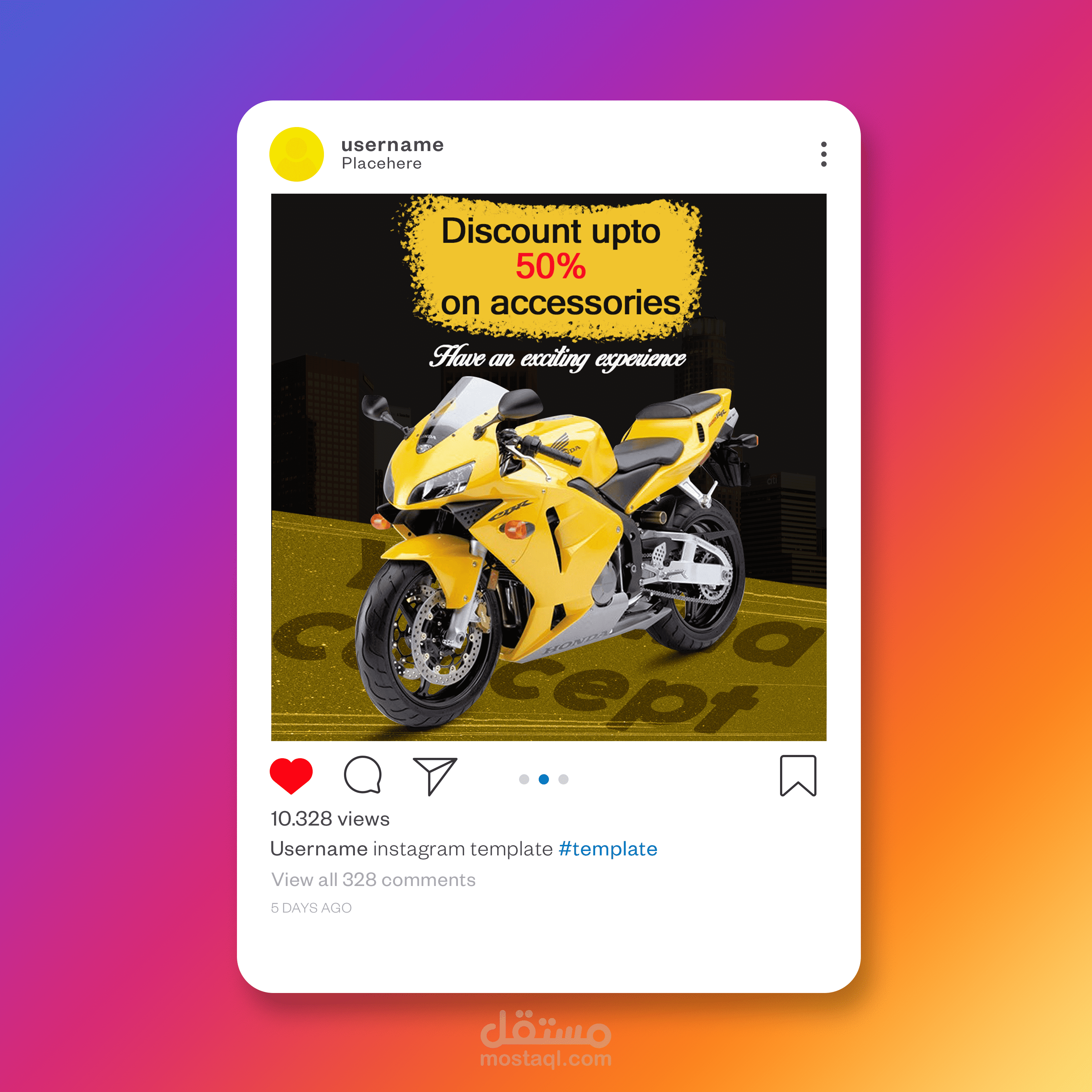 بوستر اعلانى - انستجرام