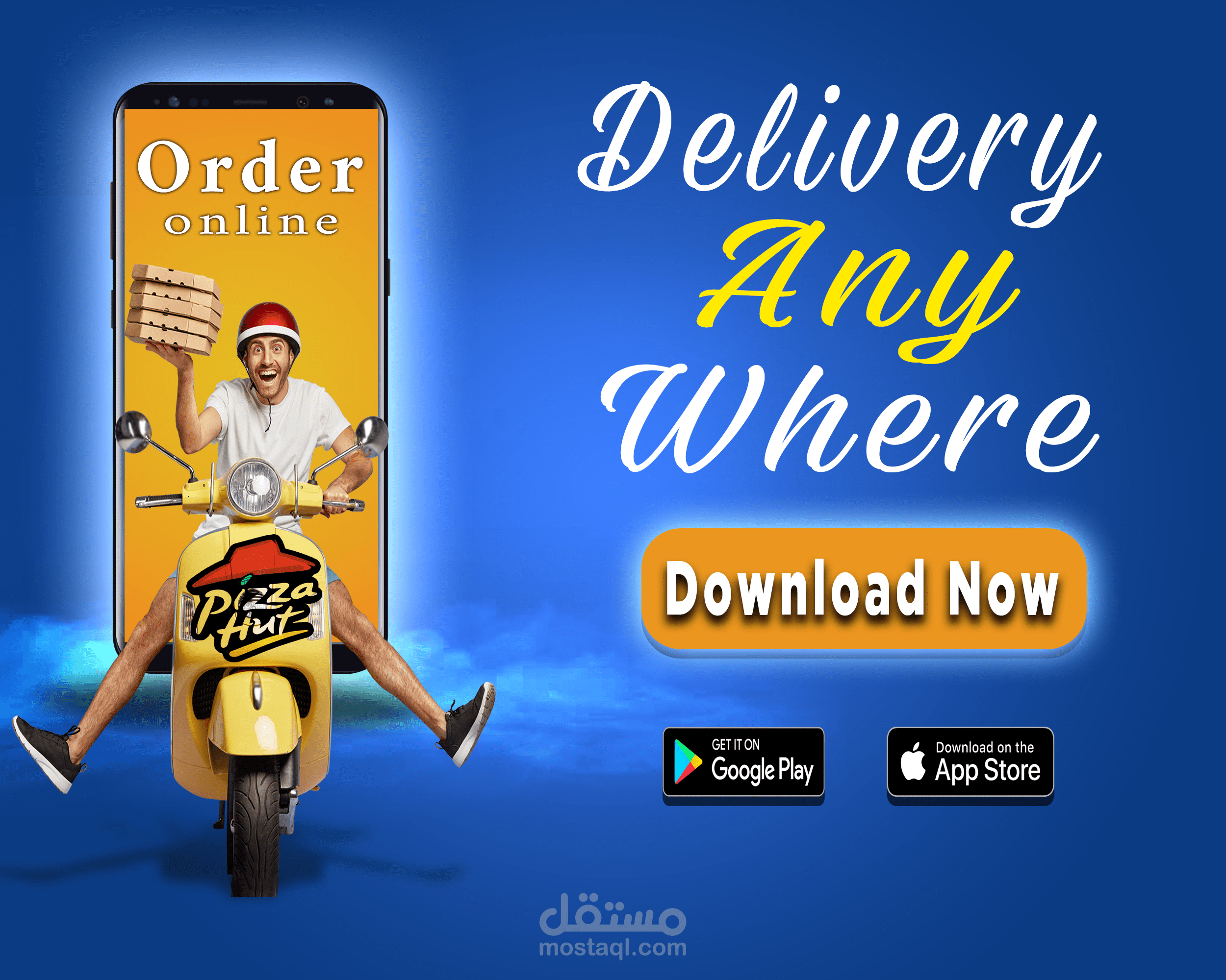 Pizza restaurant Social media design