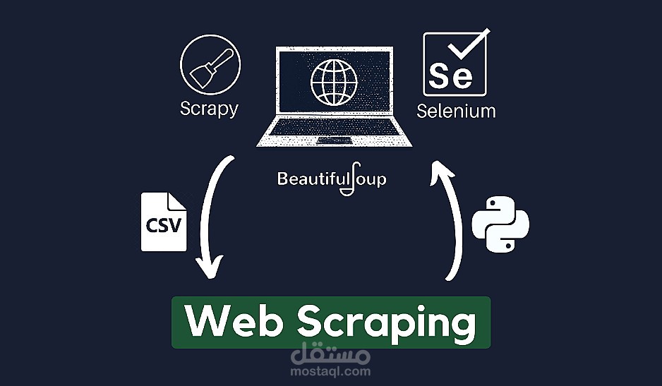 خدمة Web Scraping احترافية لاستخراج أي بيانات من أي موقع (مثل أمازون – المتاجر – الدلائل – الأسعار)