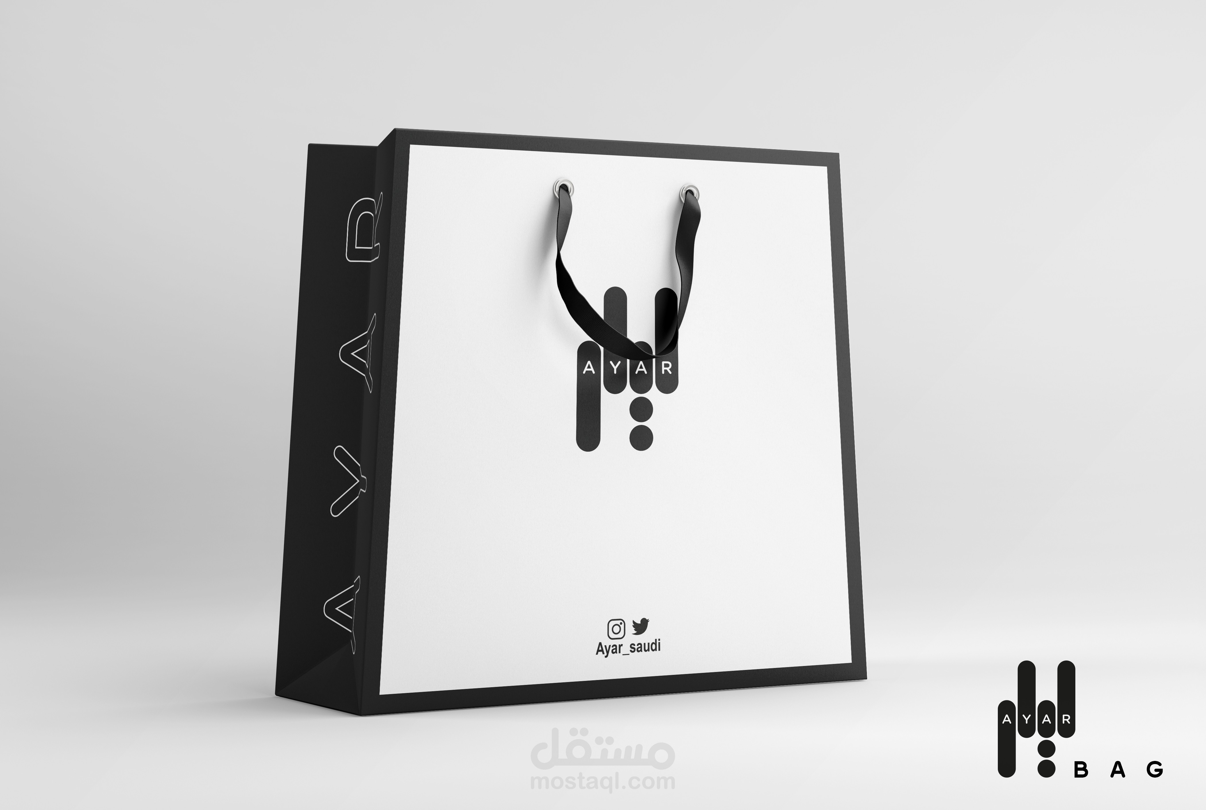 تصميم كيس ورقي للعطور