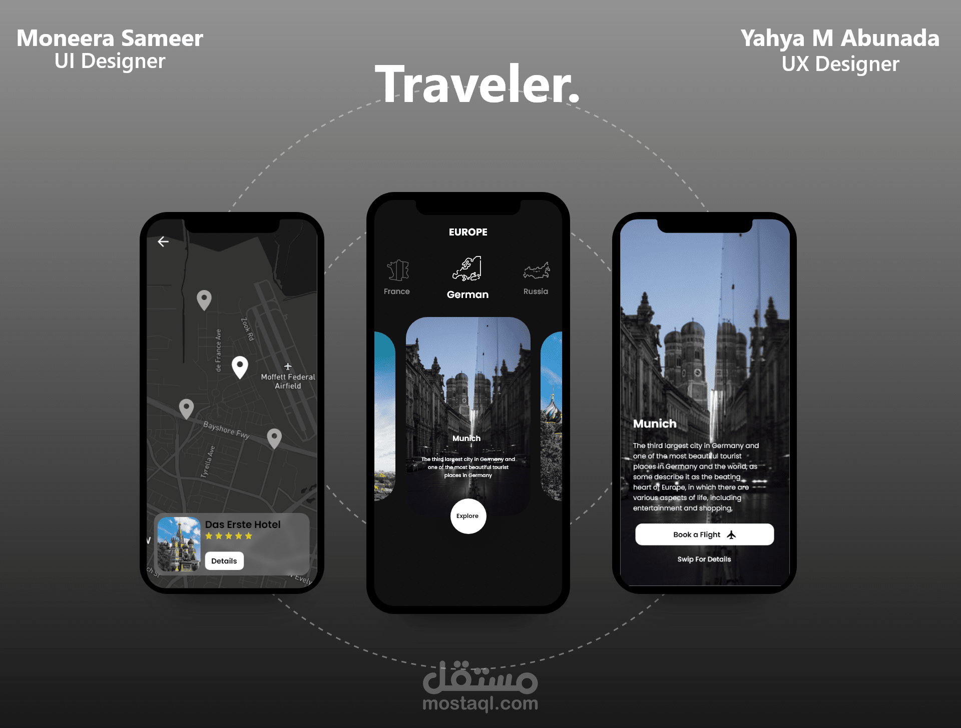 تطبيق موبايل للسفر " Traveler"