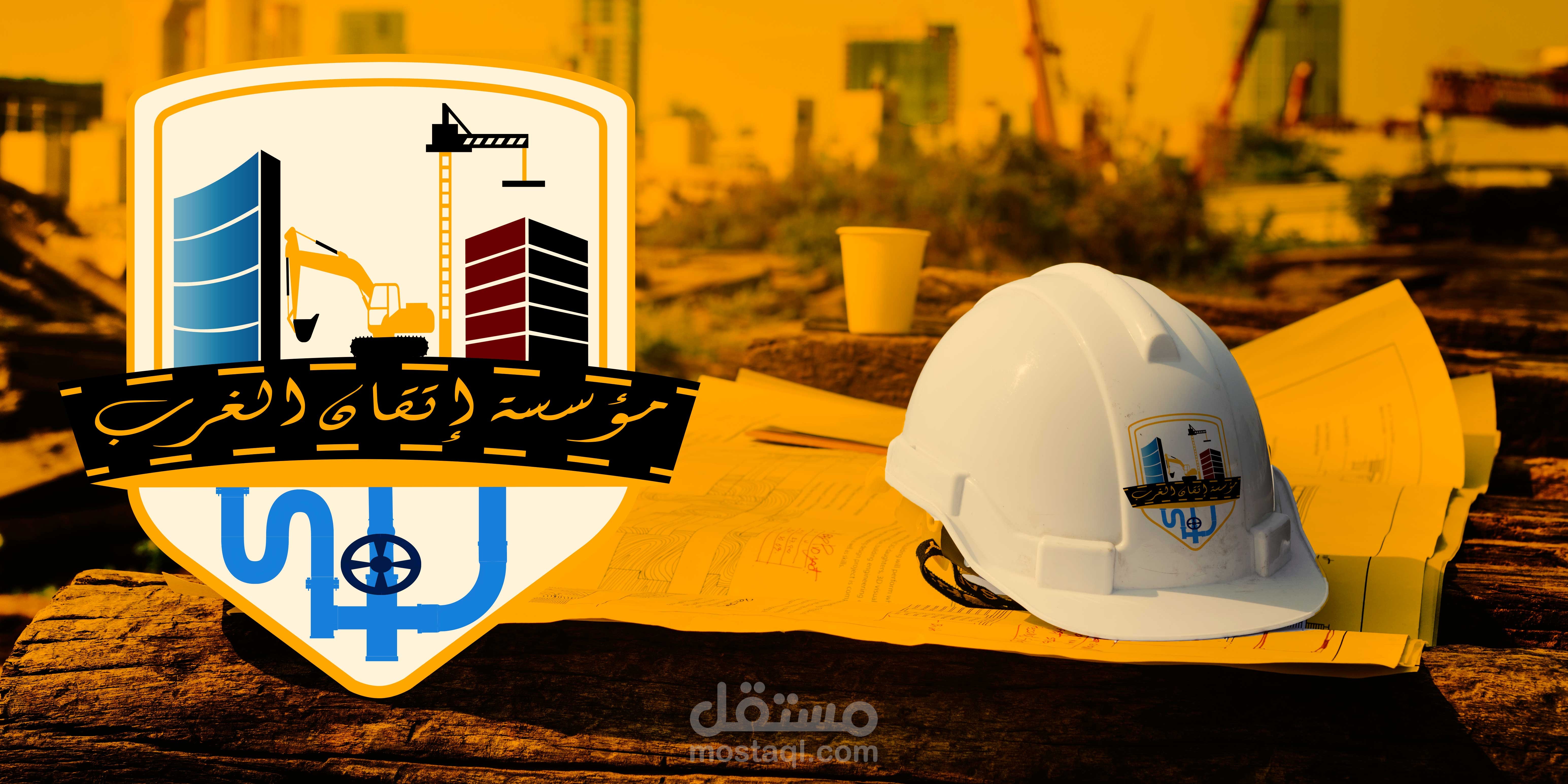 هوية بصرية لشركة بناء