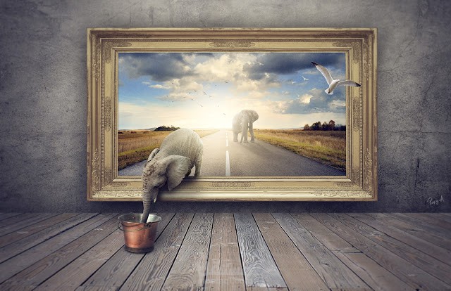 الفيل و البرواز