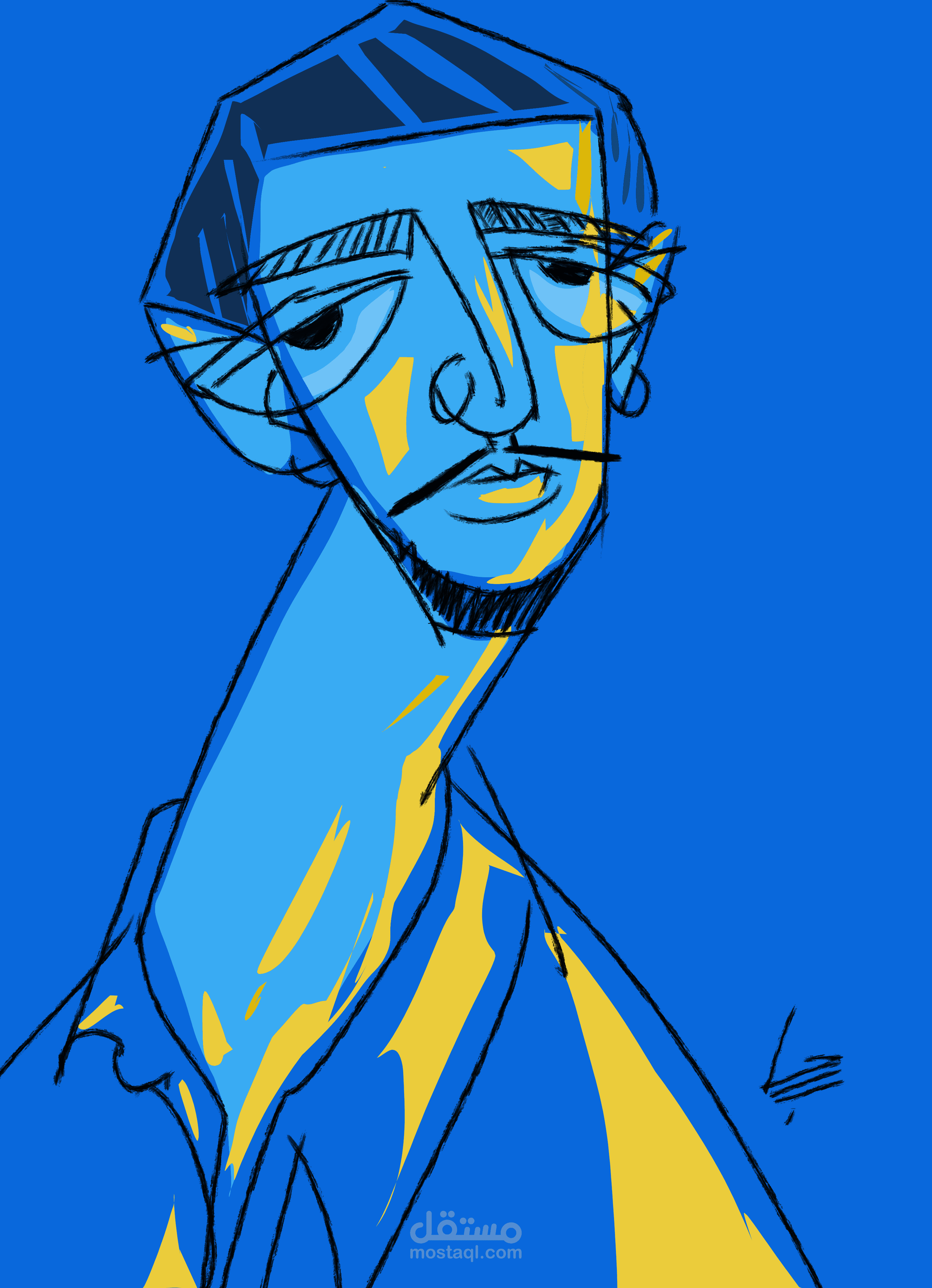 portraits in cartoon style