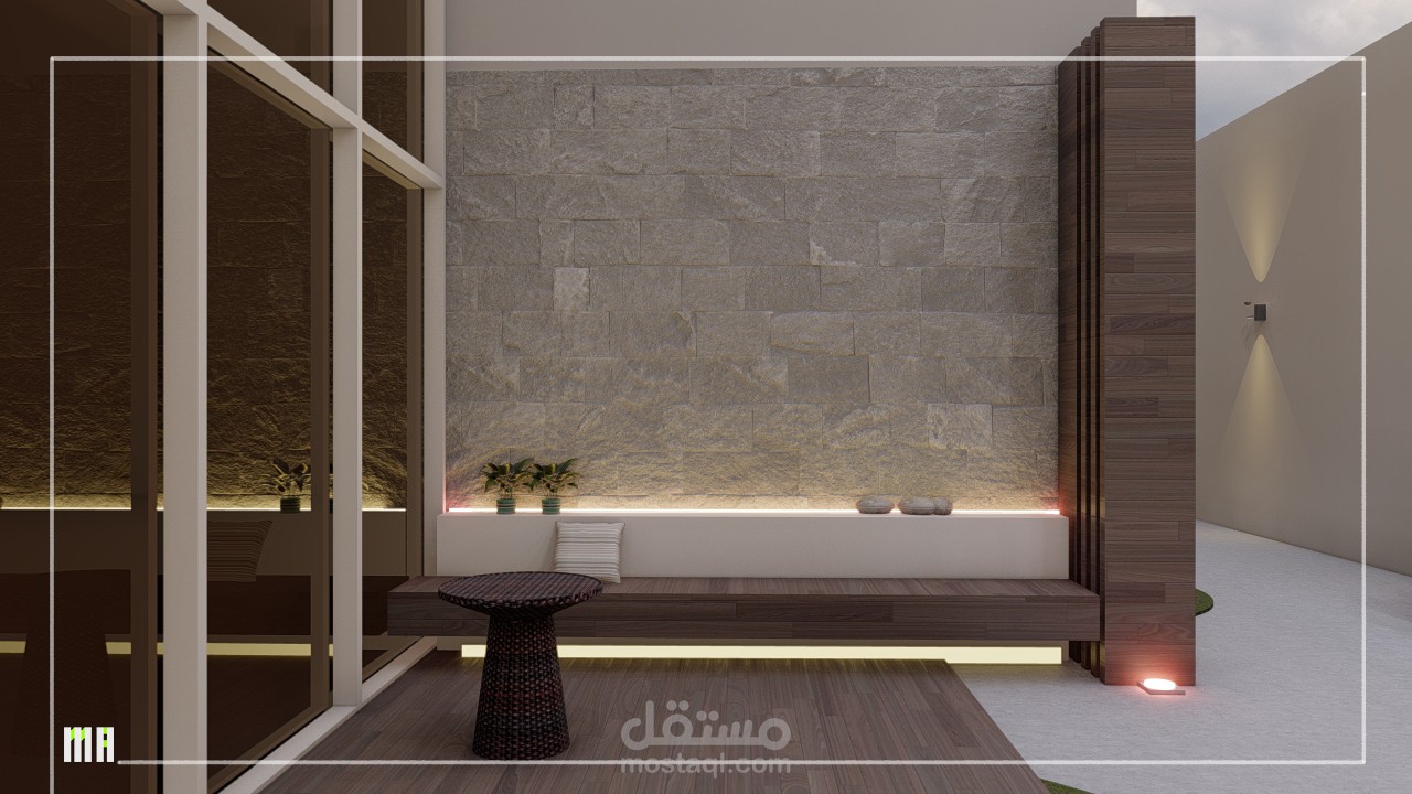 ديكورات لأجزاء حديقة منزلية.السعودية