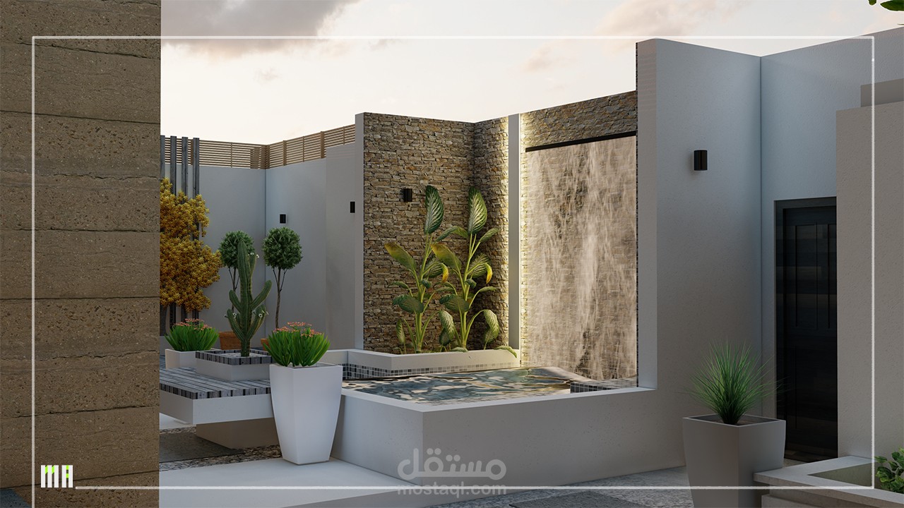 لاندسكيب..حديقة فيلا..جدة