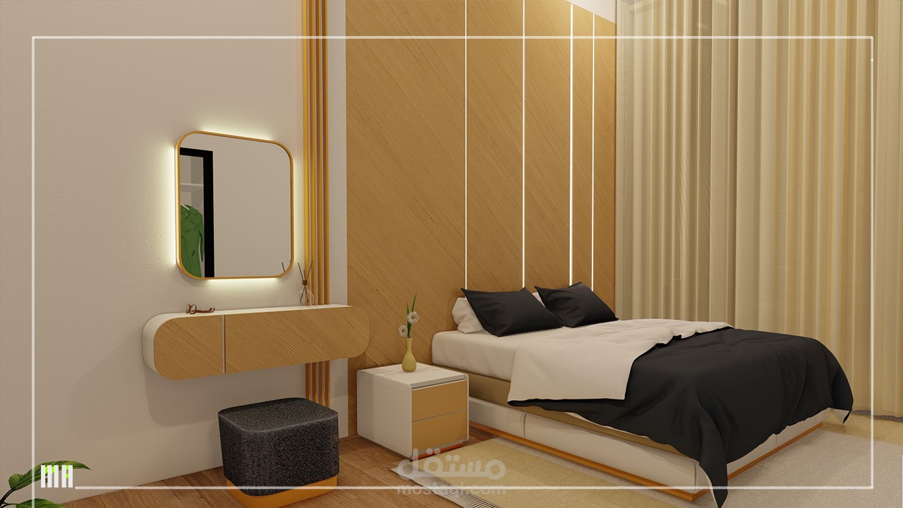 تصميم داخلي..غرفة نوم ماستر..الكويت