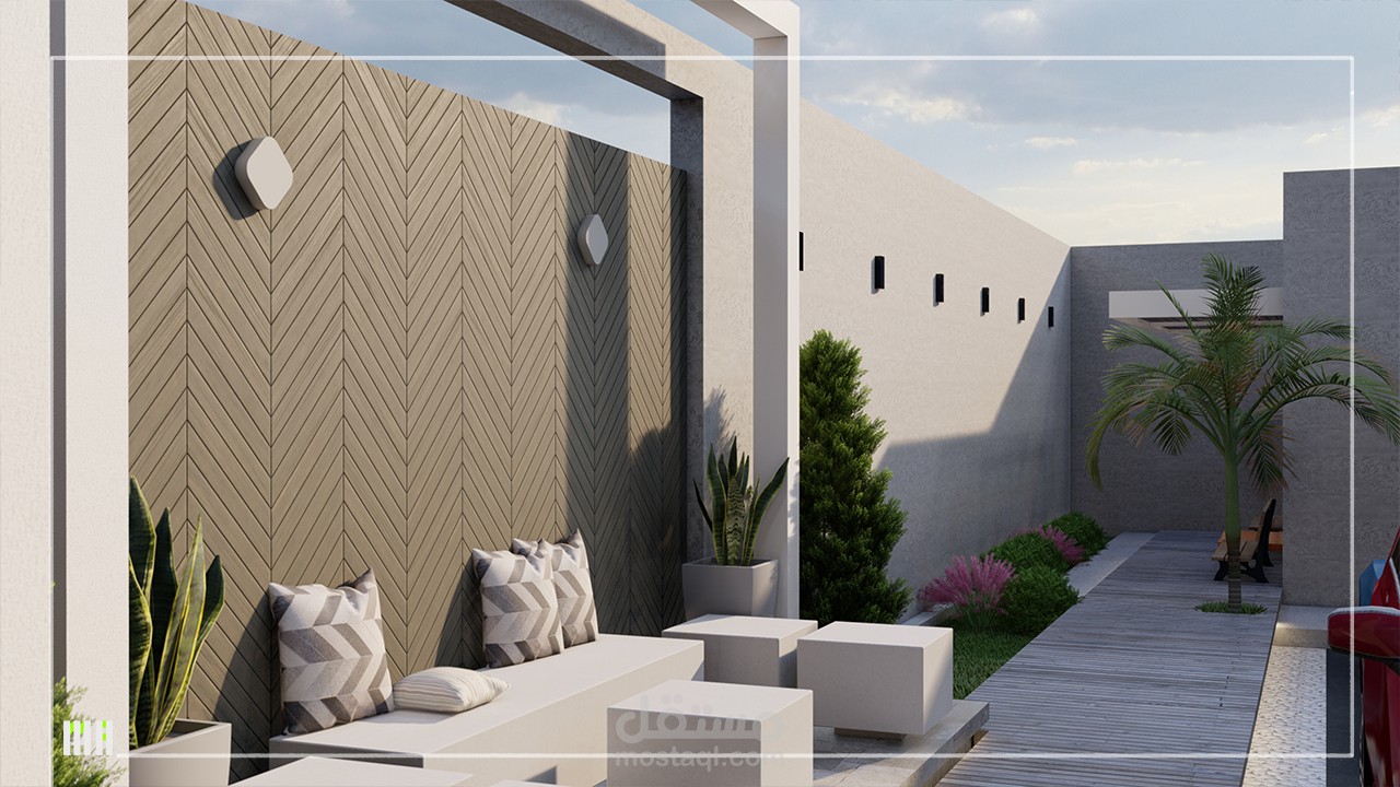 لاندسكيب..تنسيق حديقة فيلا..السعودية