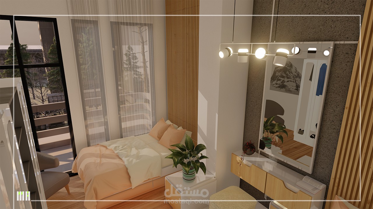 تصميم داخلي..غرفة نوم..مودرن..الكويت