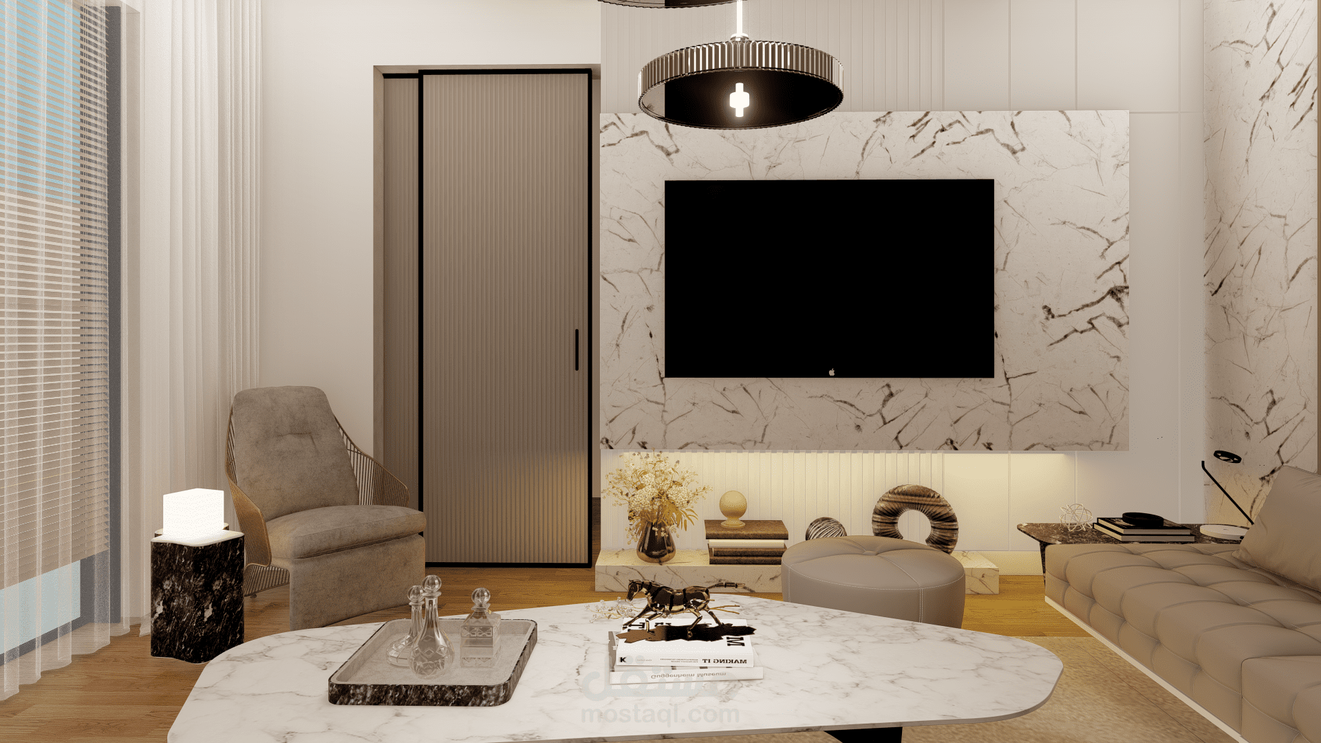 Living room design for Saudi Arabia