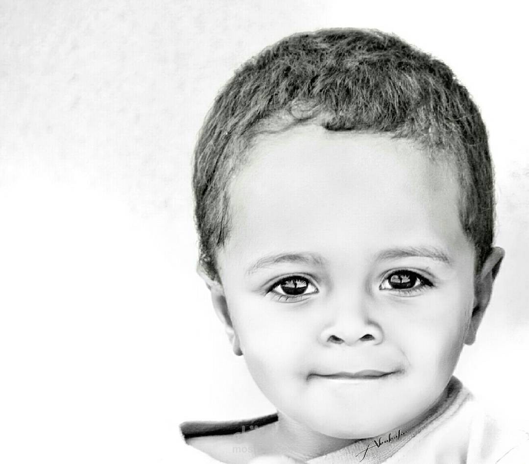 رسم بورتريه طفل