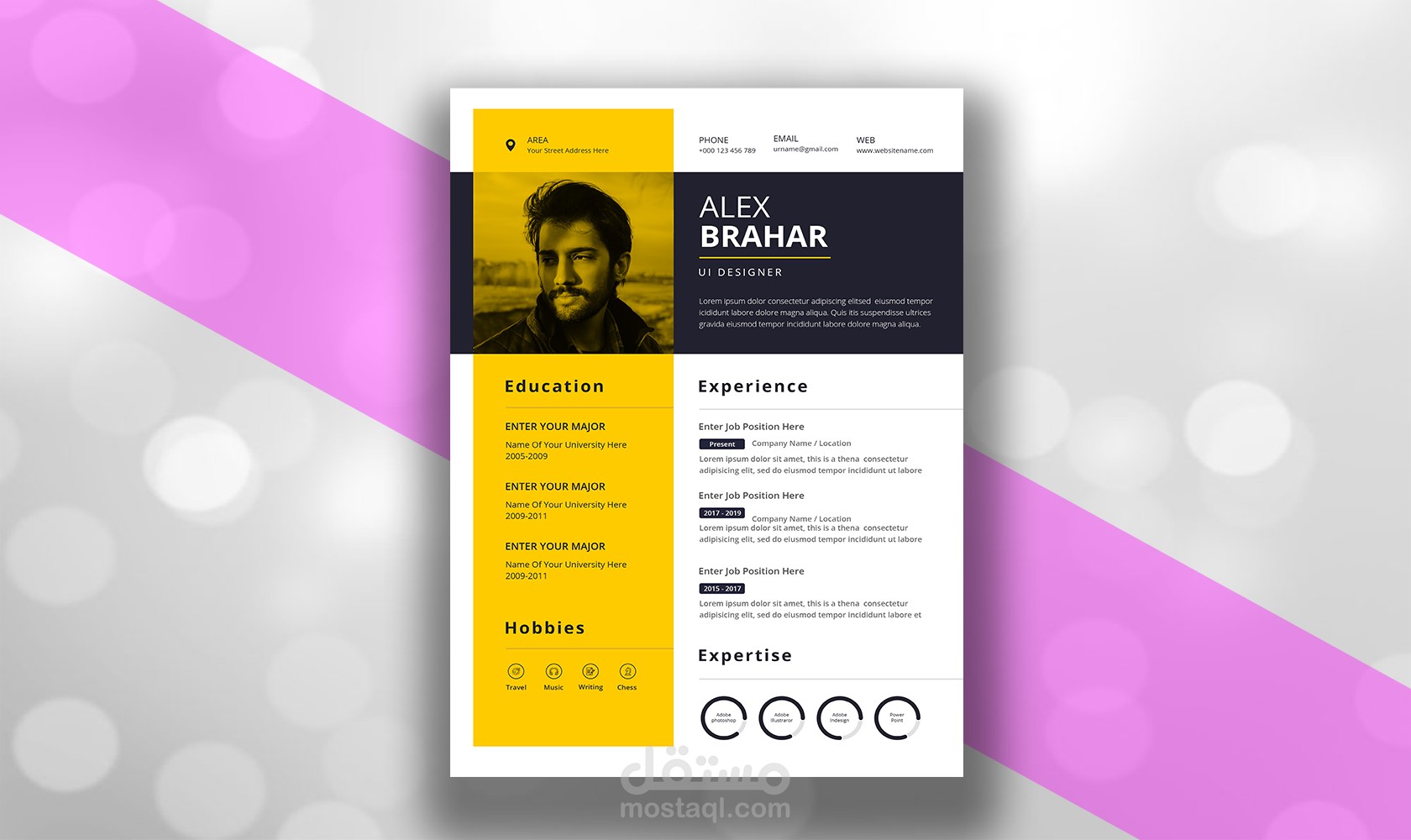 سيرة ذاتية باللغة الانجليزية