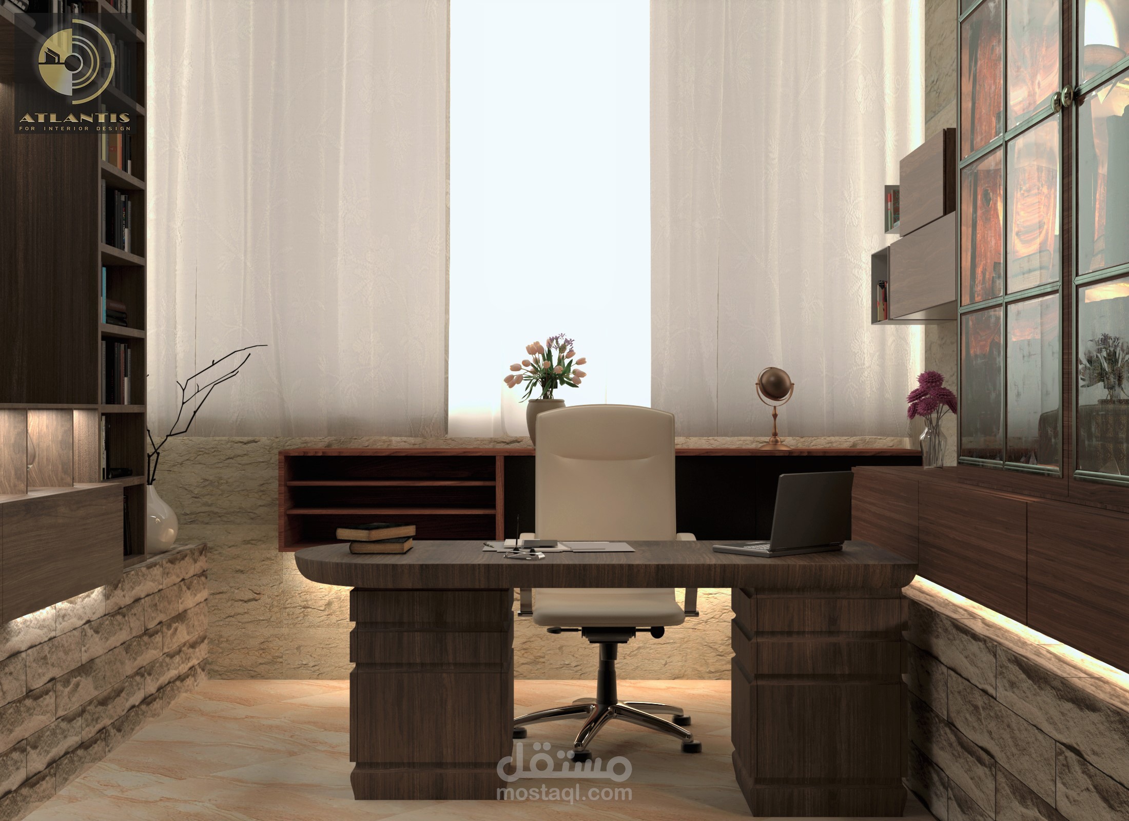 تصميم مكتبة شخصية