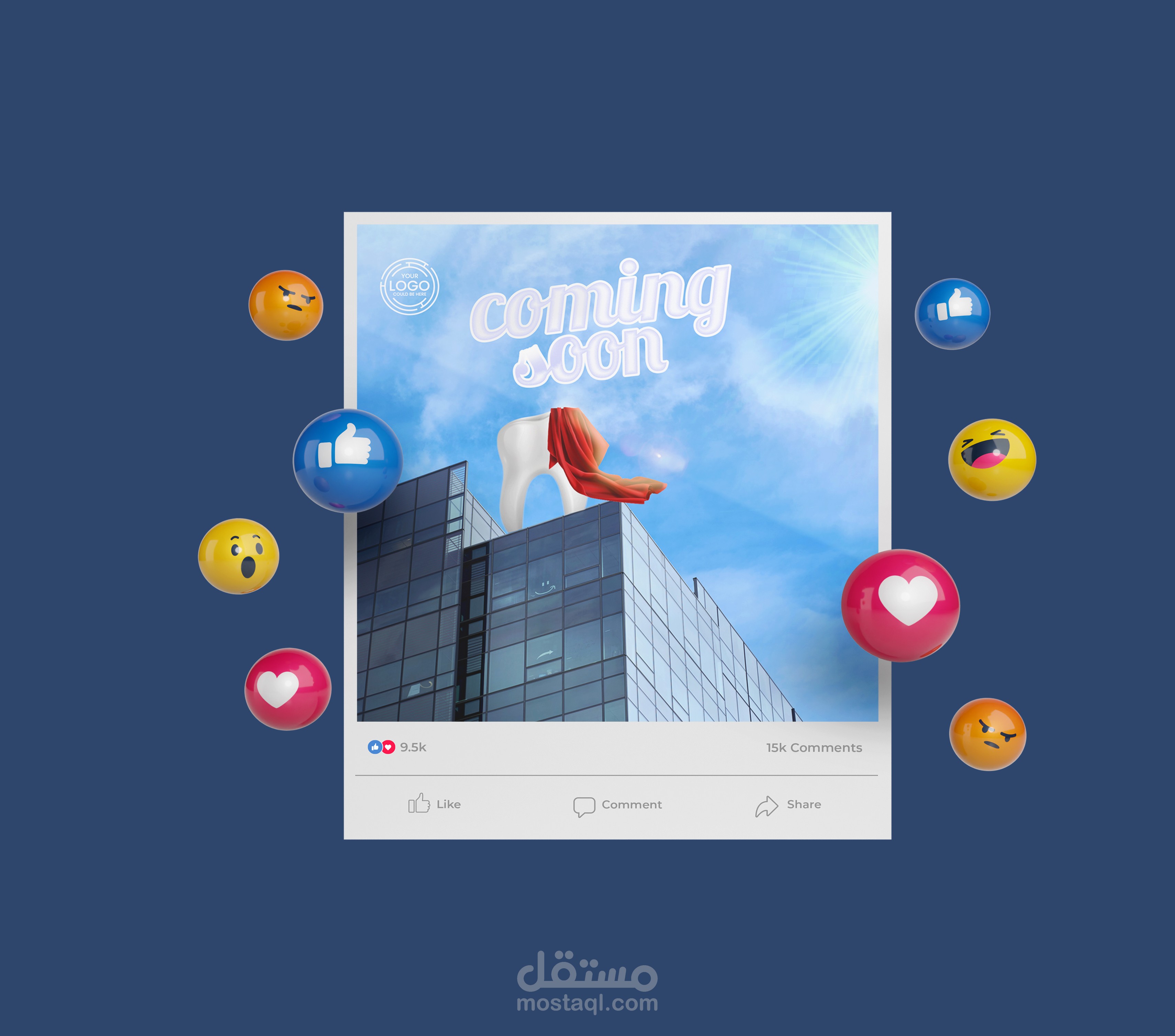 تصميم منشورات سوشيال ميديا .