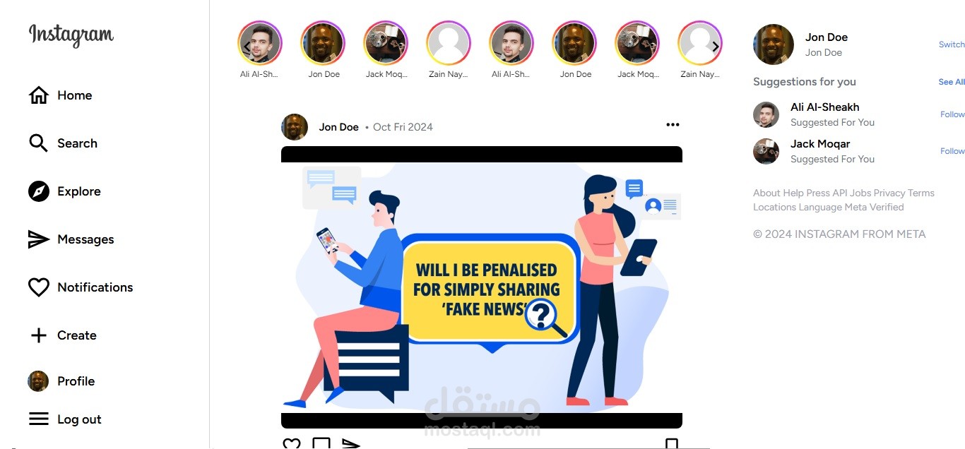 Instagram Clone Using Laravel and Vue.js