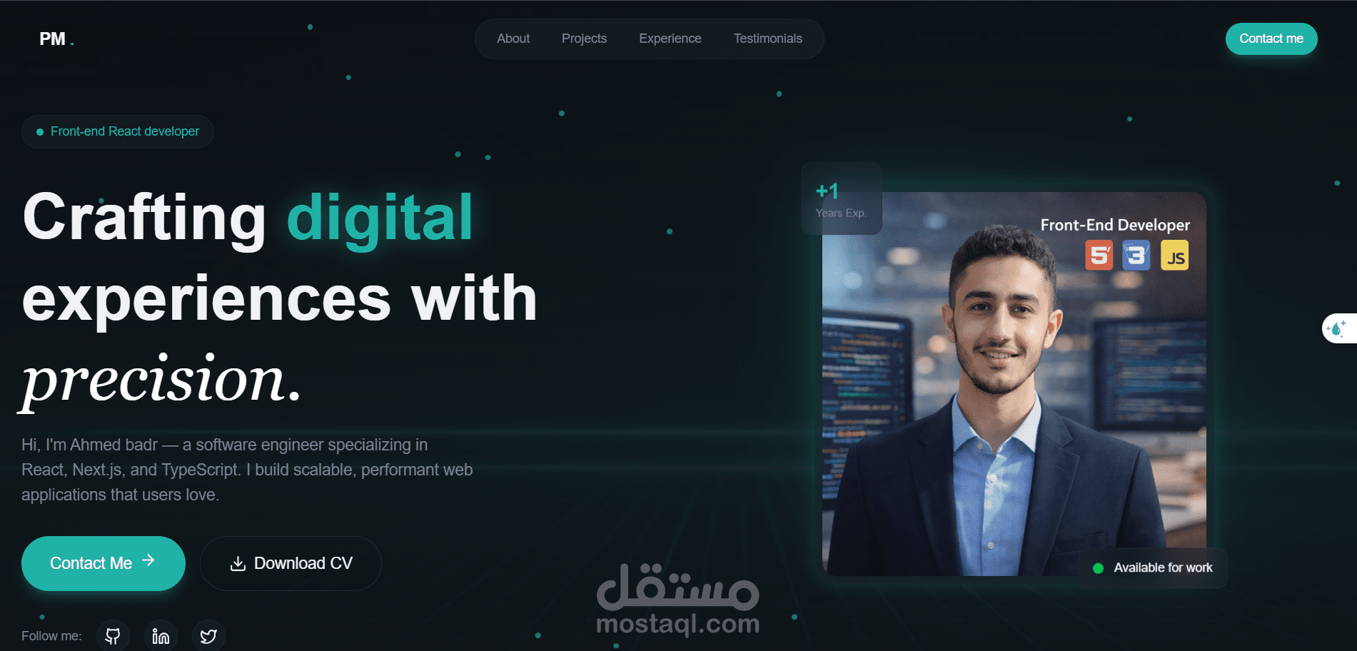 بناء بورتفوليو احترافي