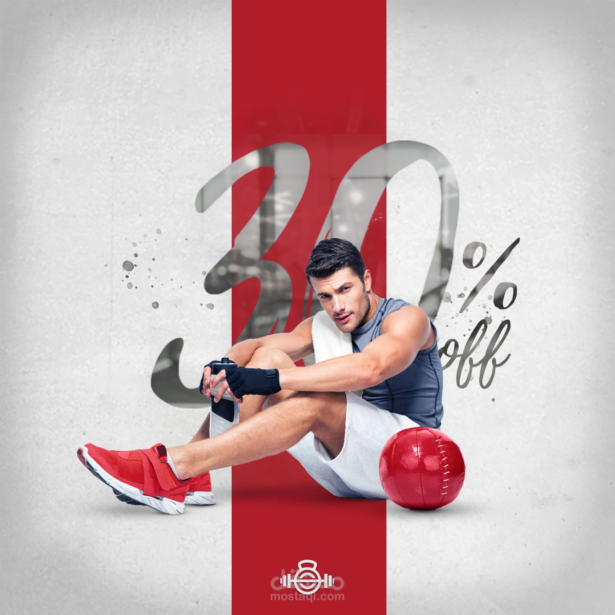 تصميم سوشيال ميديا عن جيم رجالى