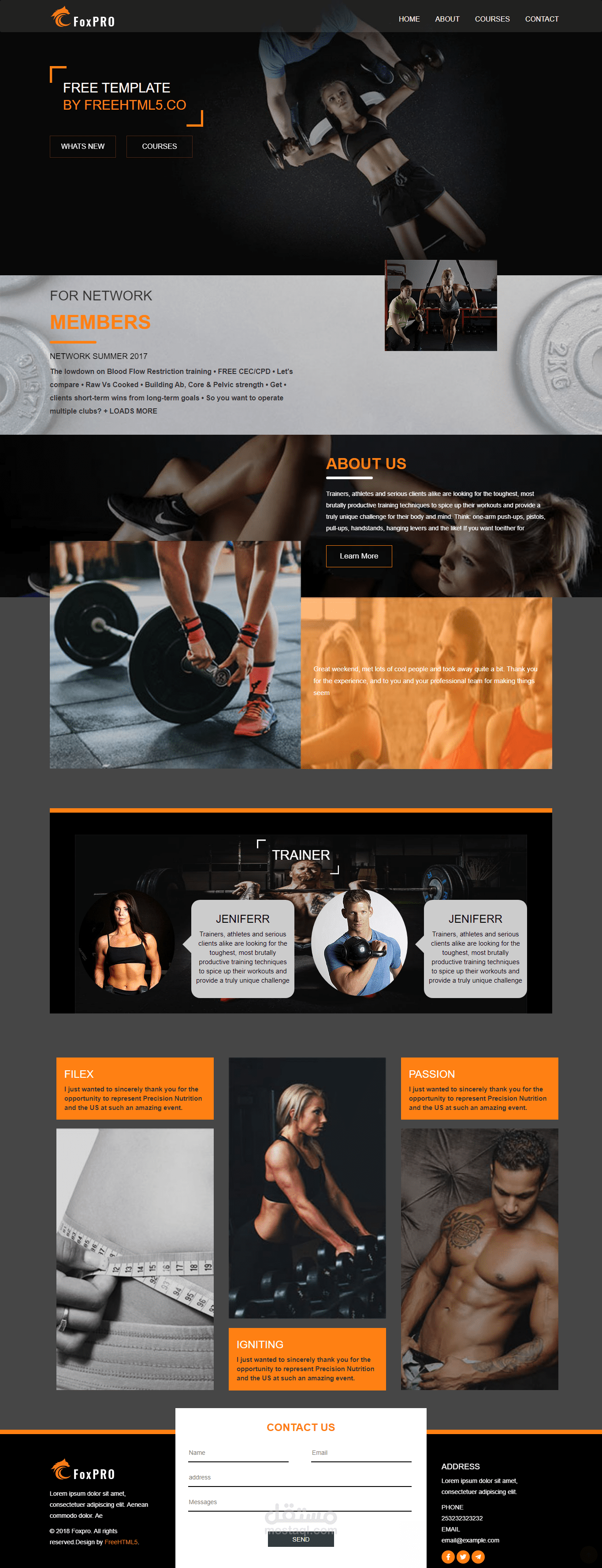 landing page