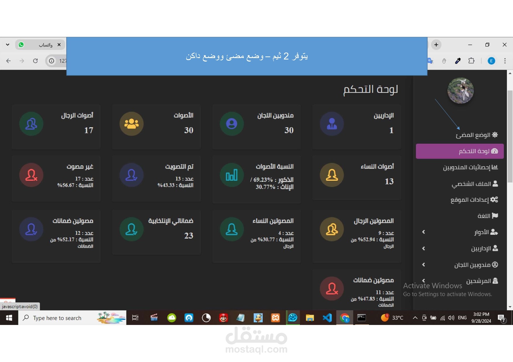 نظام متكامل لإدارة الحملات الإنتخابية
