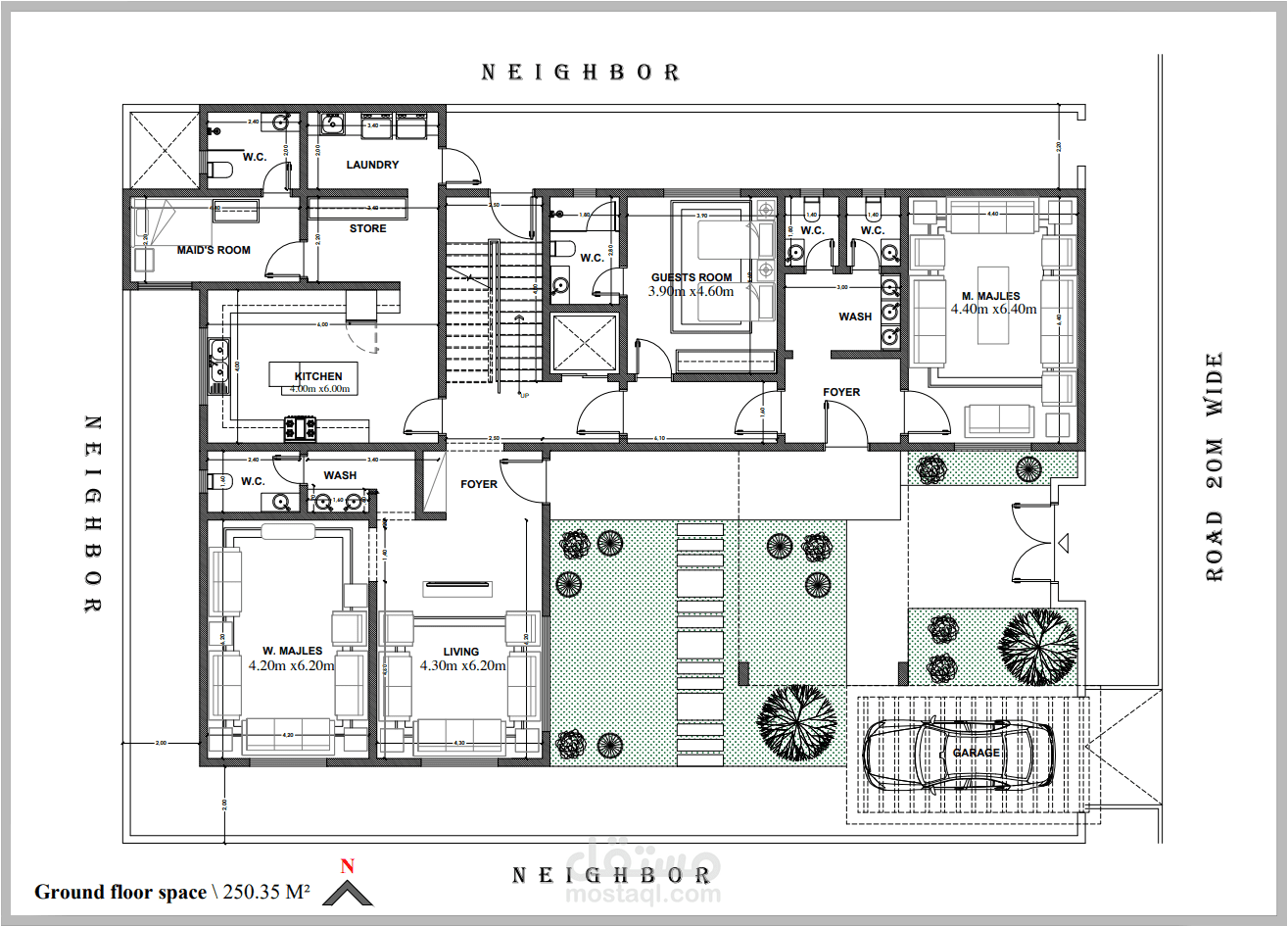 تصميم معماري لفيلا سكنية
