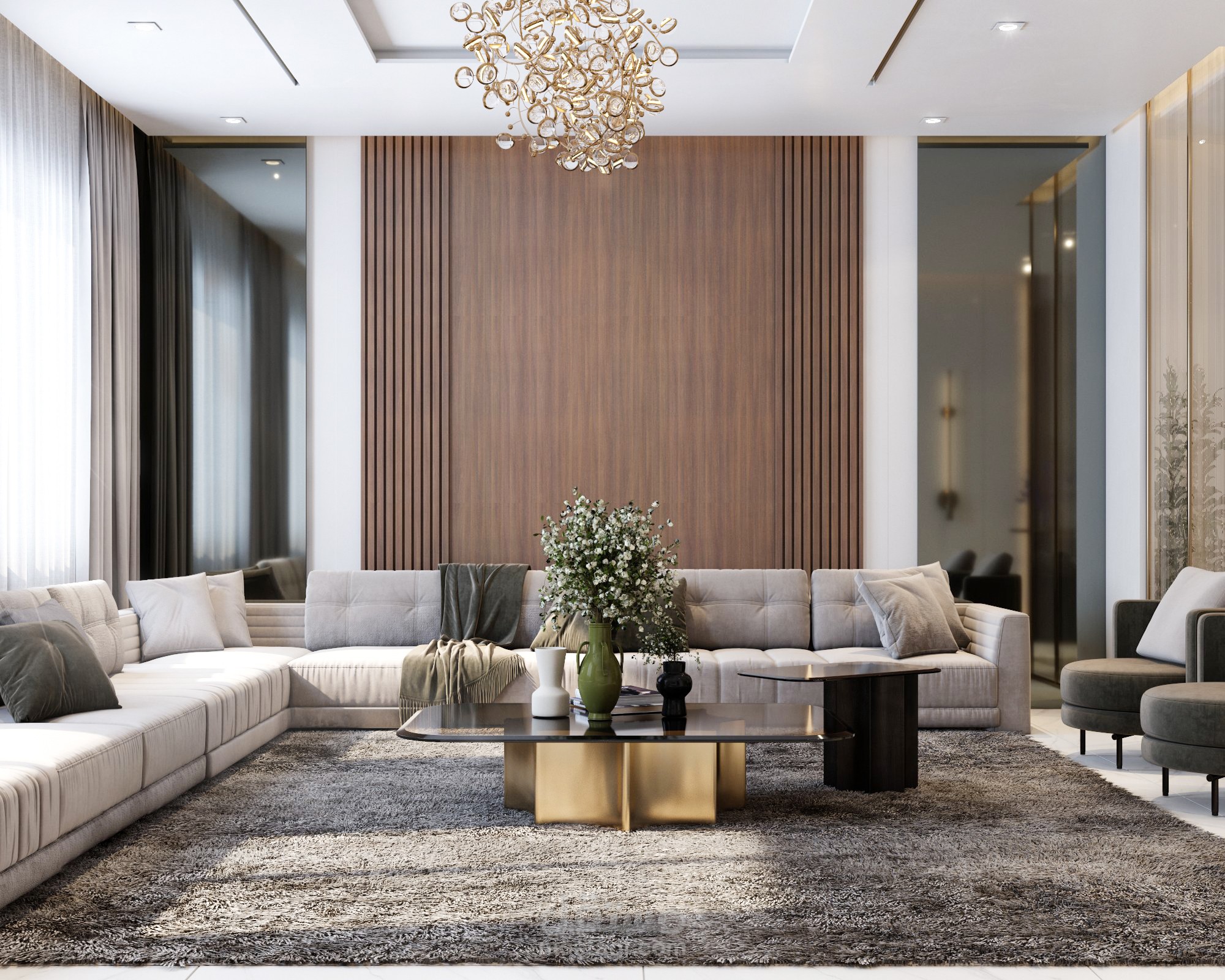 تصميم داخلي لشقة سكنية
