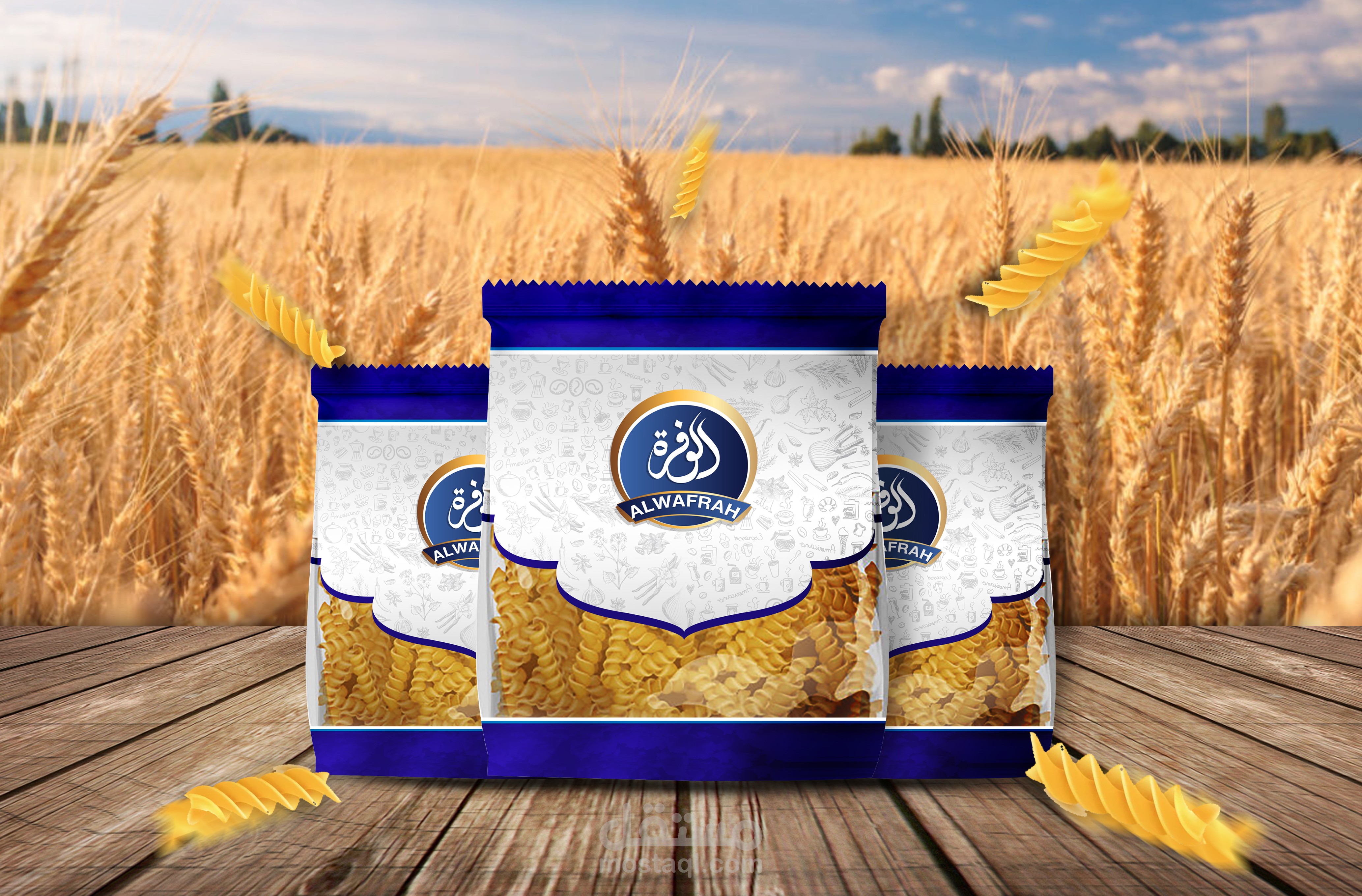 Logo & Plastic Bag For Pasta Product