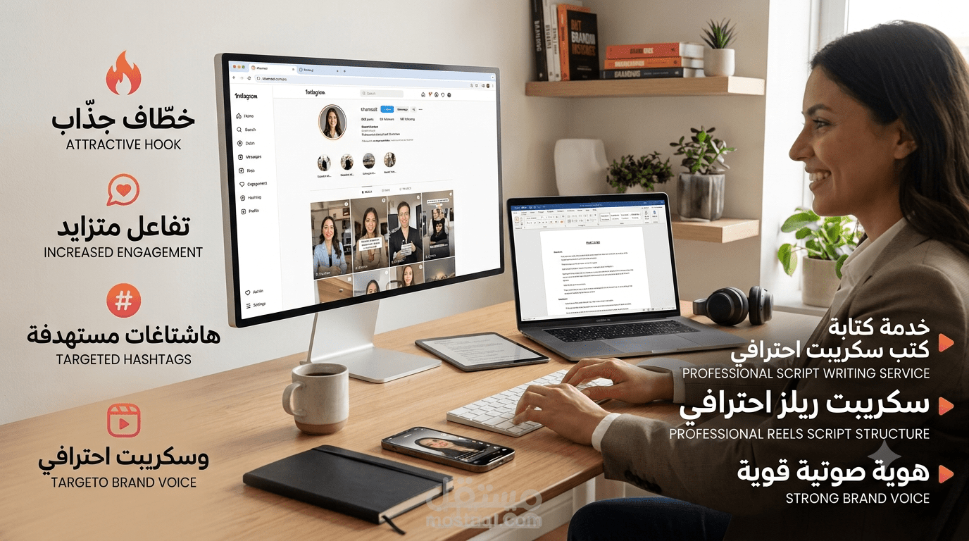 كتابة سكريبتات احترافية للريلز (Reels) والبوستات (Carousels) تحول المتابعين إلى عملاء