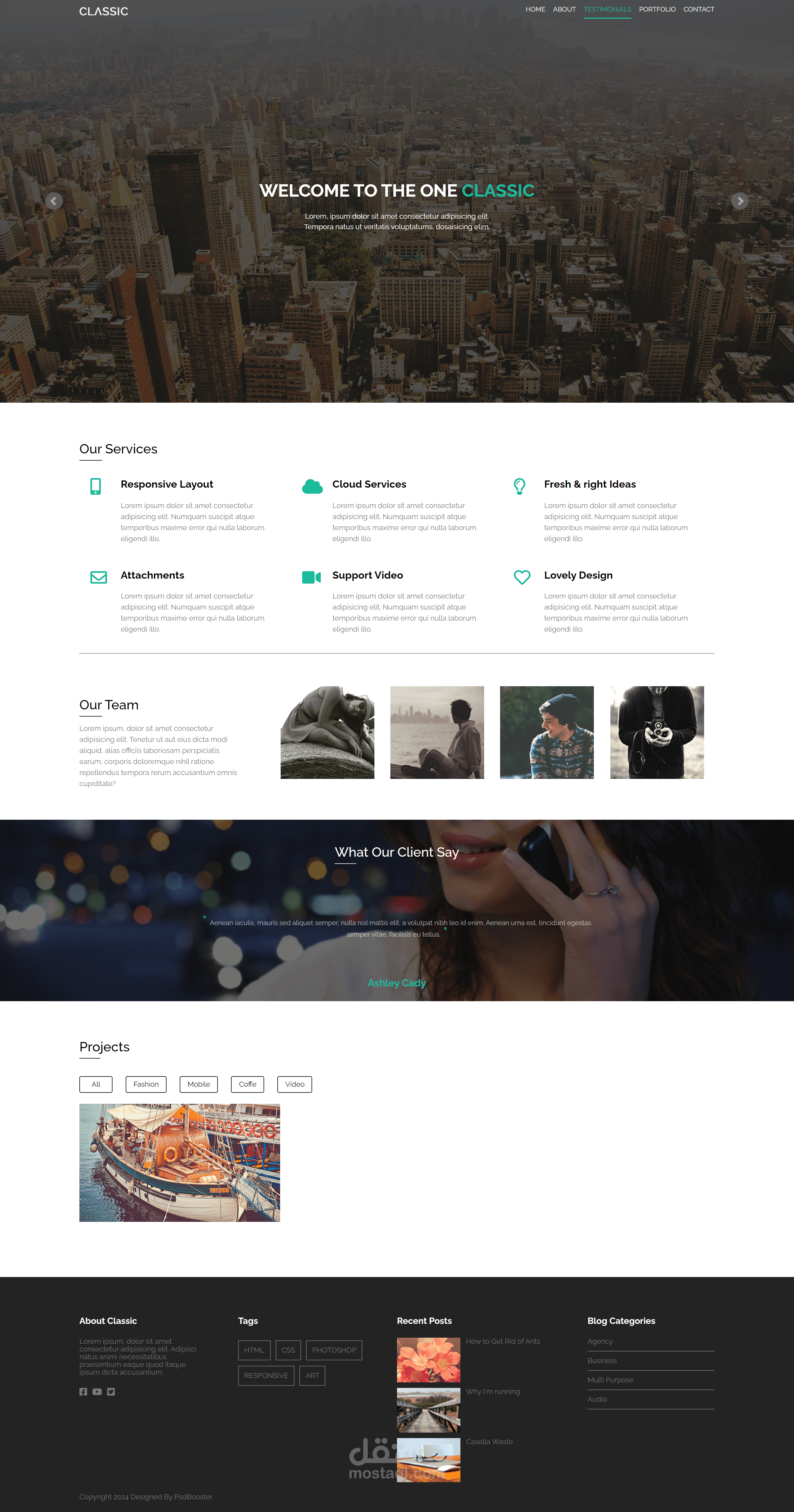 برمجة موقع ويب واجهة مستخدم من صفحة واحدة