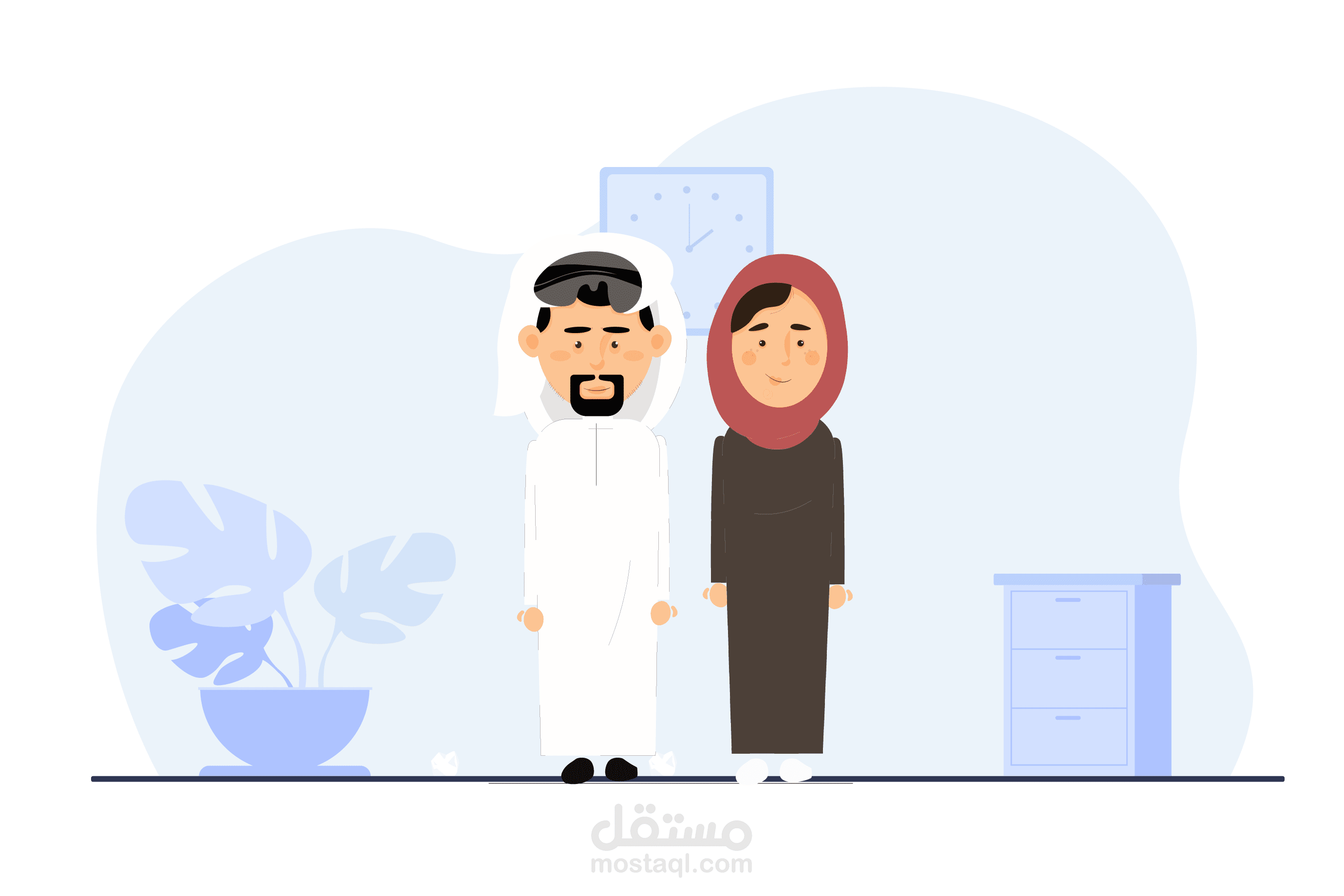 رسم اليستريتور - شخصيات خليجية