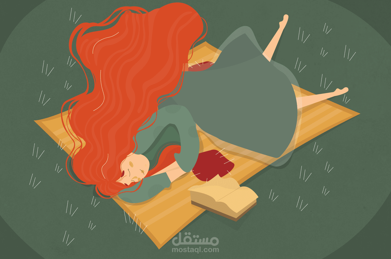 رسم لقطة من قصة - Adobe illustrator