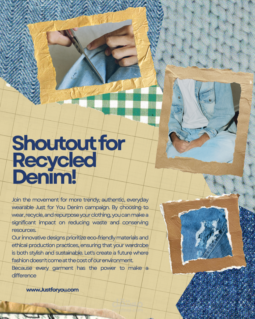 تصميم محتوى تسويقي  متنوع للعلامة التجارية Just For You