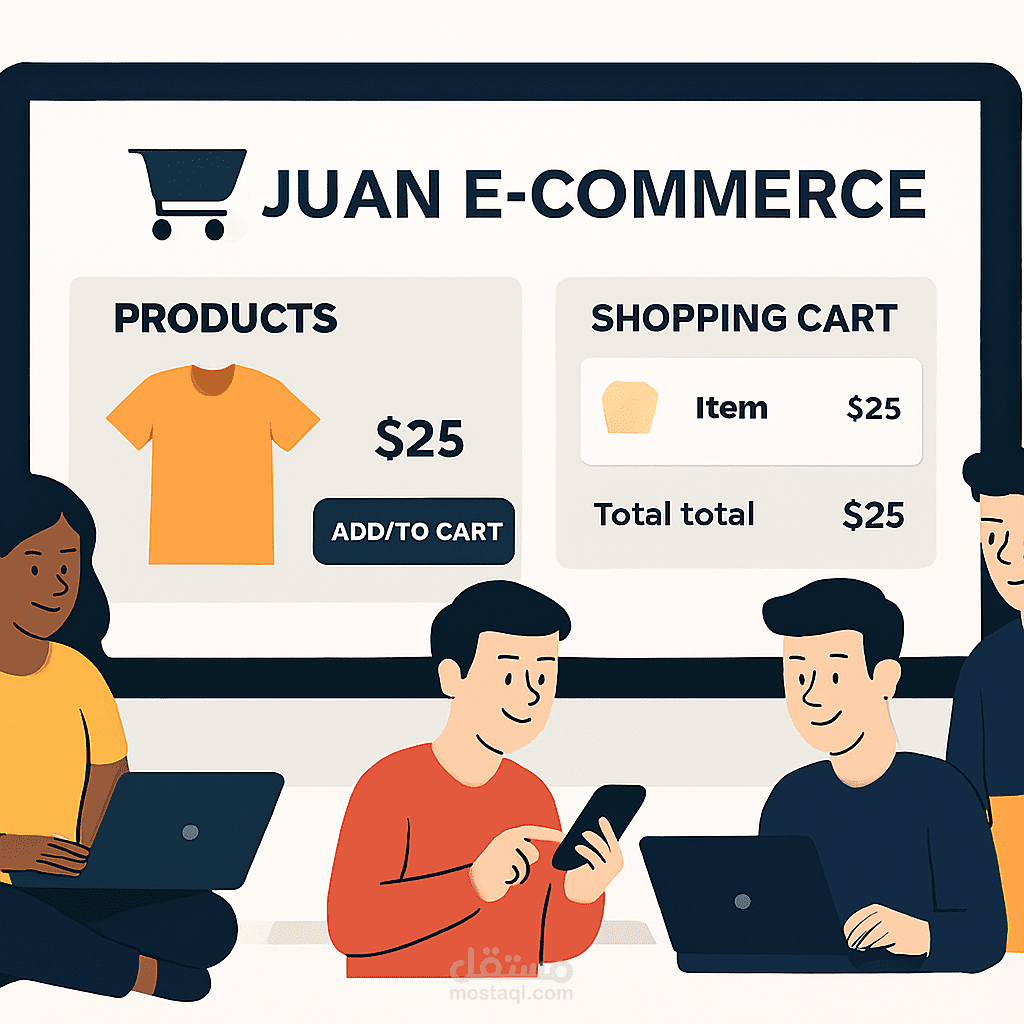 Juan E-Commerce – متجر إلكتروني عصري لإدارة المنتجات والمبيعات باحترافية