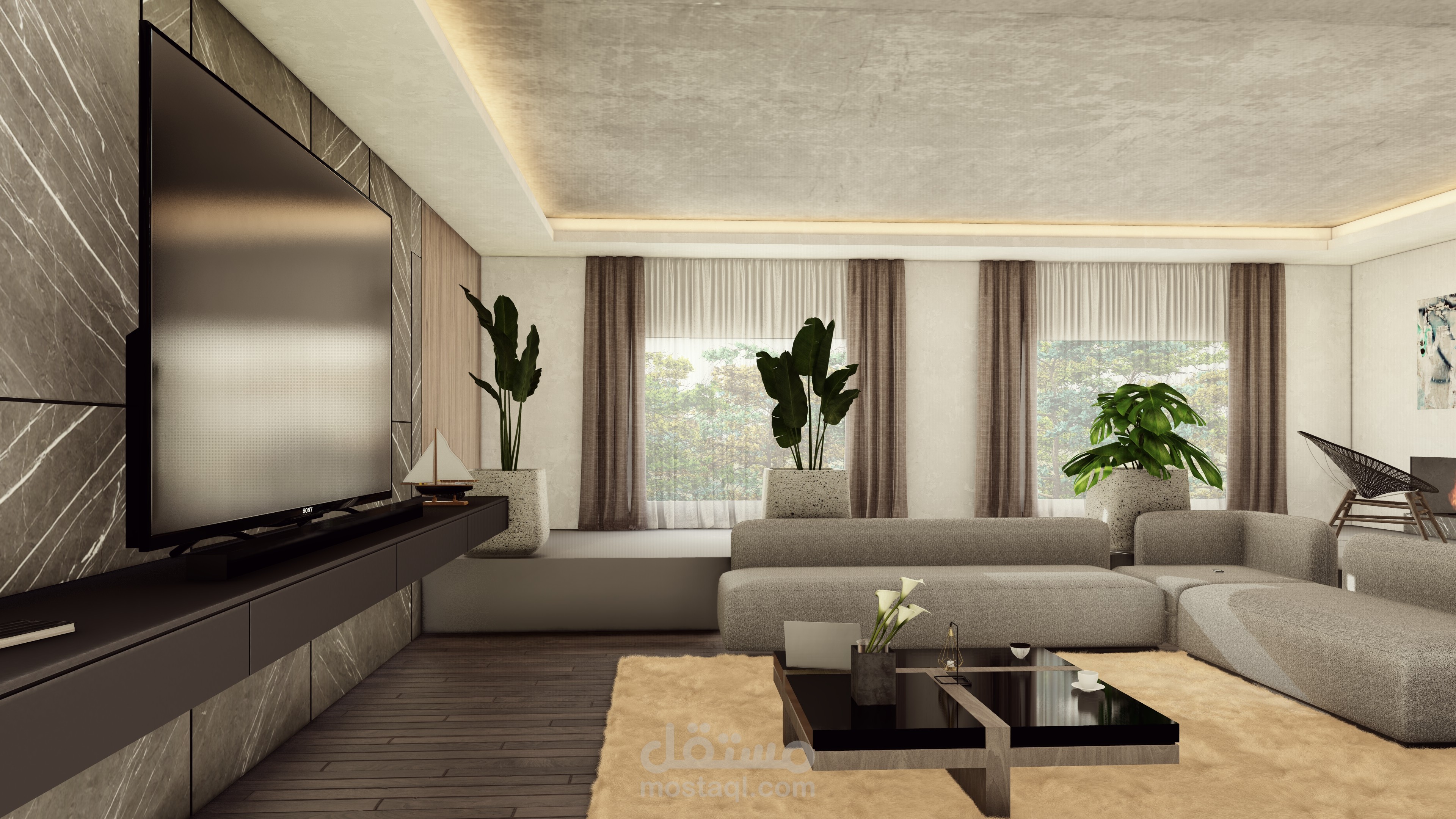 تصميم داخلي واظهار معماري