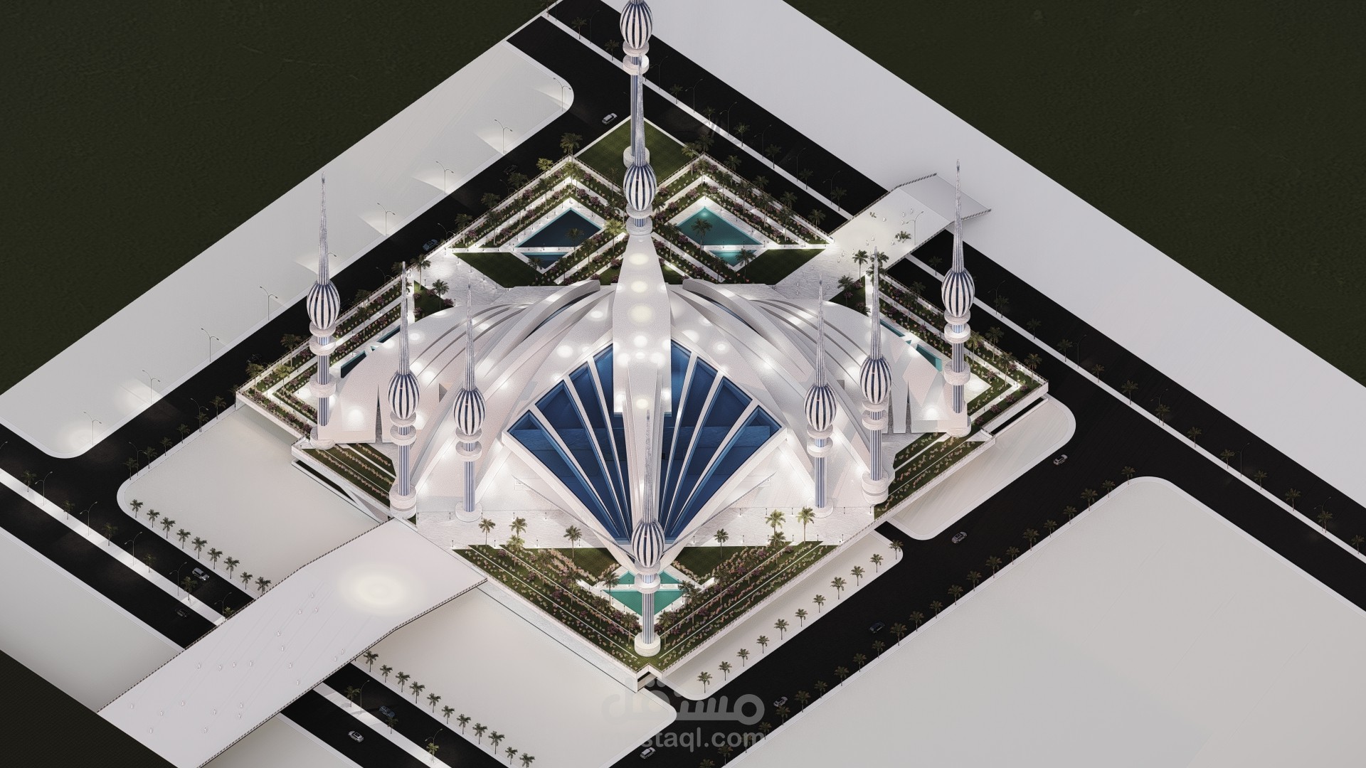 تصميم جامع ولي العهد الامير محمد بن سلمان