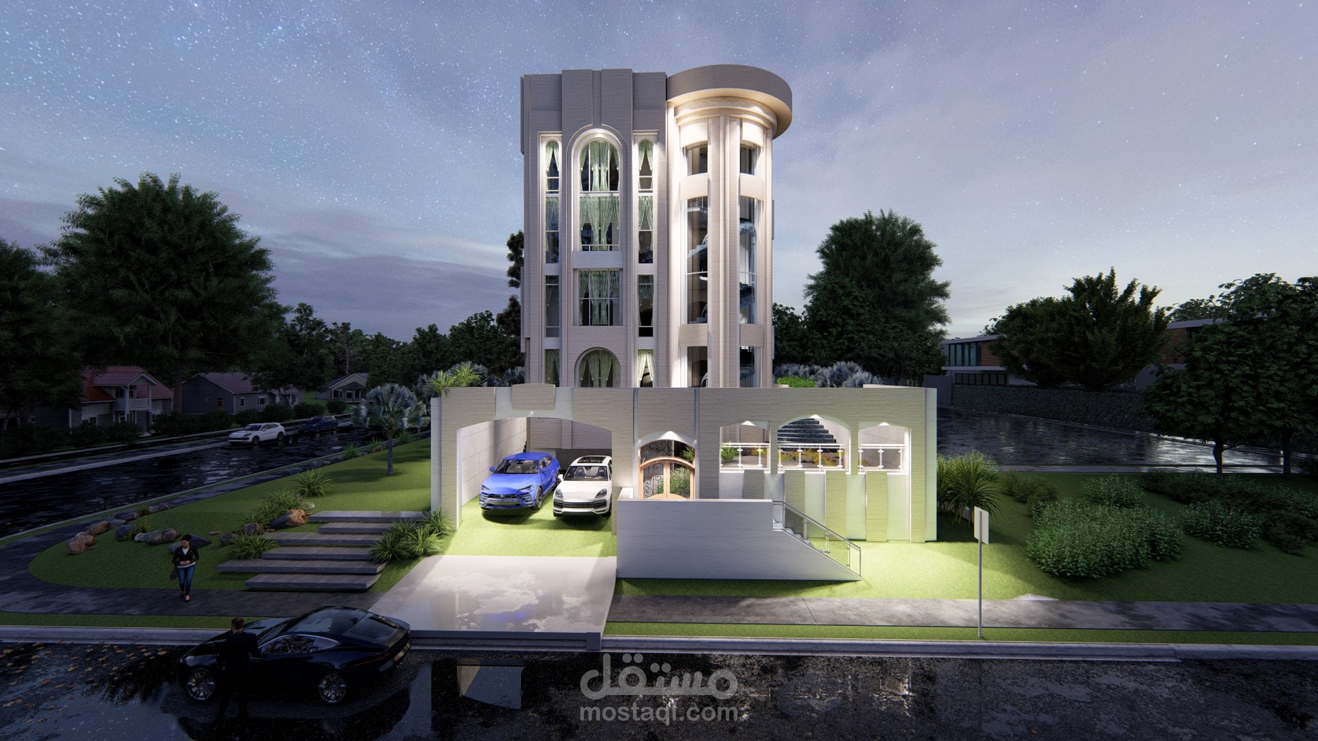 تصميم مبنى سكني